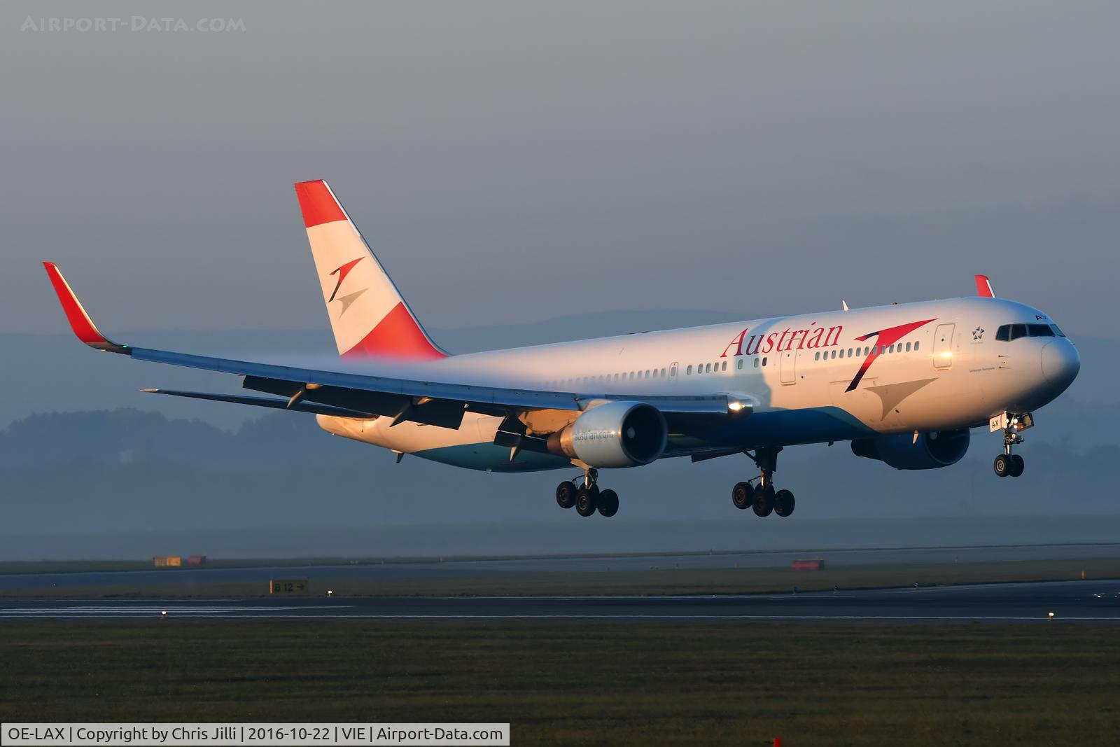 OE-LAX, 1992 Boeing 767-3Z9/ER C/N 27095, Austrian Airlines