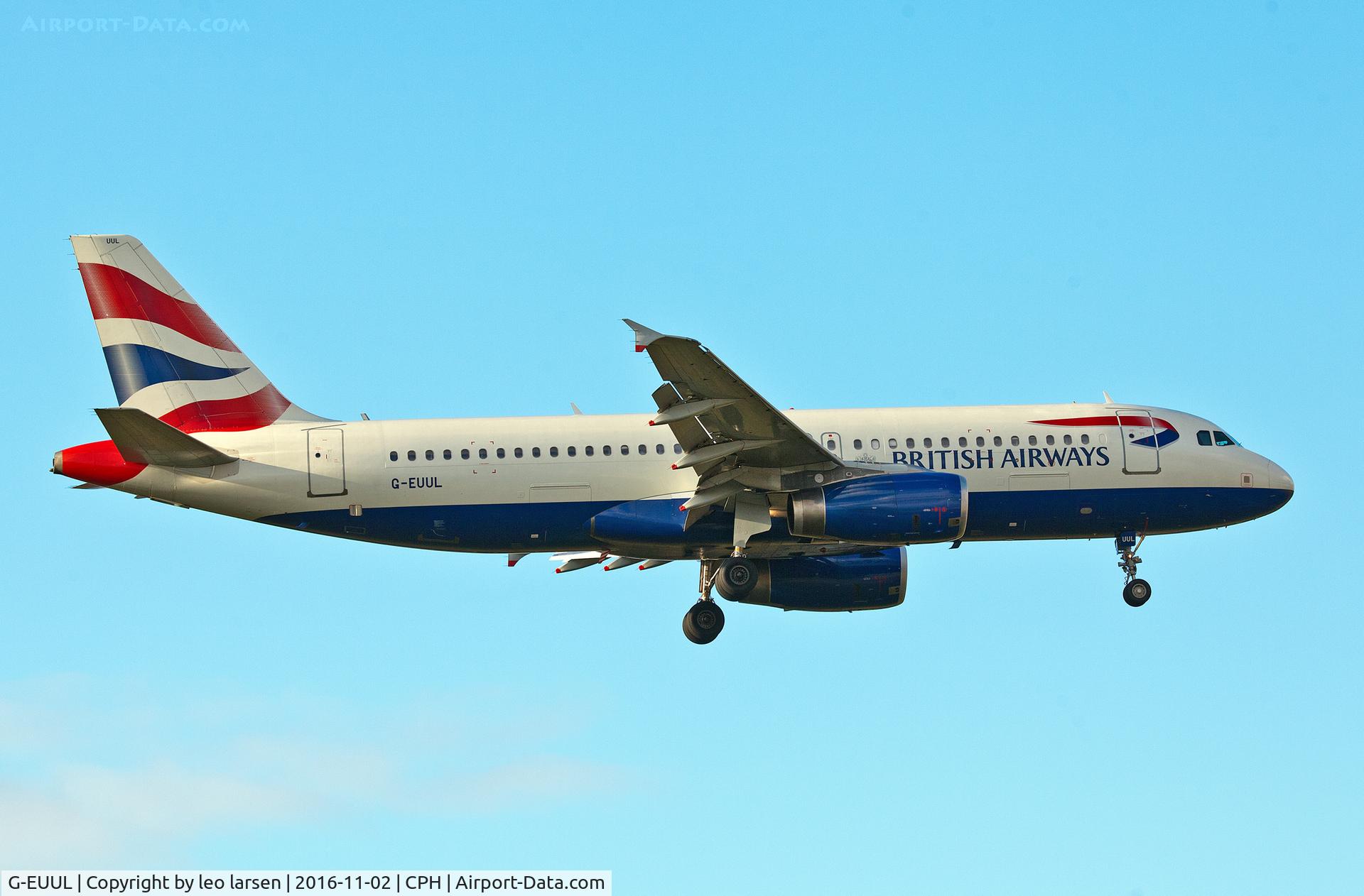 G-EUUL, 2002 Airbus A320-232 C/N 1708, Copenhagen 2.11.16