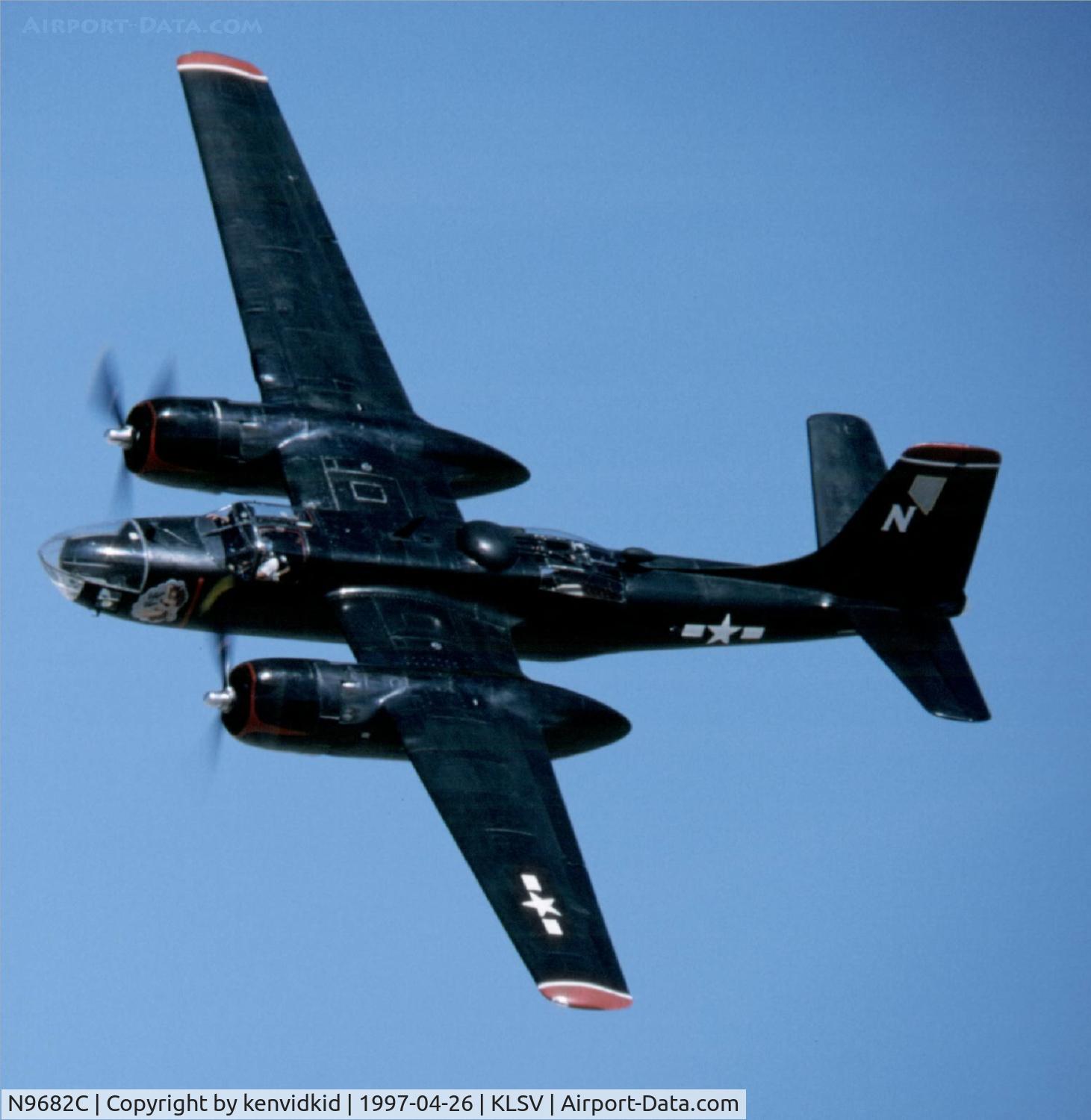 N9682C, 1944 Douglas A-26B Invader Invader C/N 6943, At the 1997 50th Anniversary of the USAF air display, Nellis AFB.