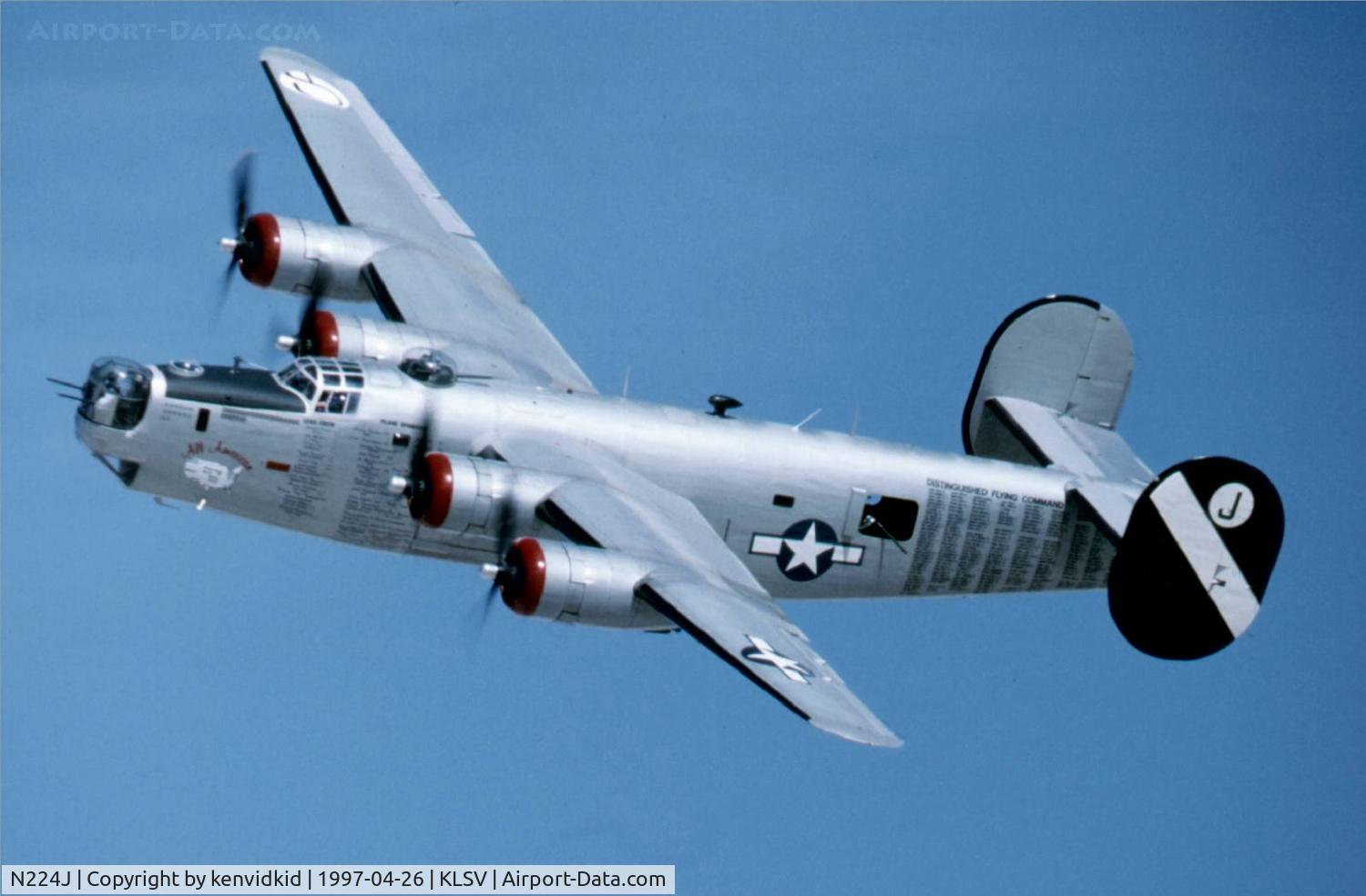 N224J, 1944 Consolidated B-24J-85-CF Liberator C/N 1347 (44-44052), At the 1997 50th Anniversary of the USAF air display, Nellis AFB.