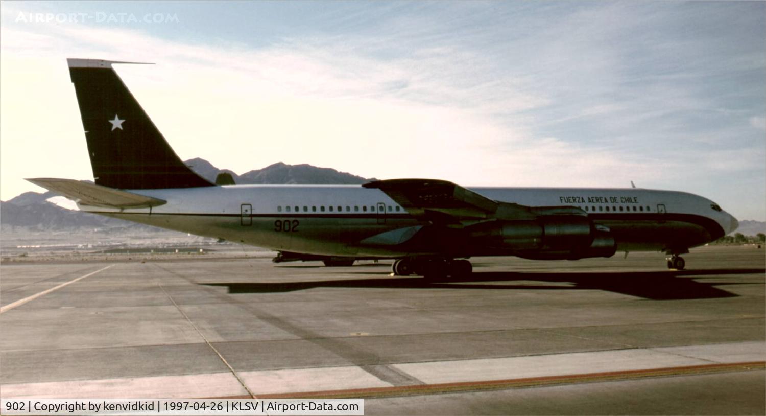 902, 1967 Boeing 707-351C C/N 19443, At the 1997 50th Anniversary of the USAF air display, Nellis AFB.
