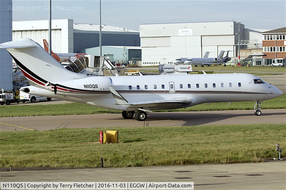 N110QS, 2013 Bombardier BD-700-1A11 Global 5000 C/N 9592, 2013 Bombardier BD-700-1A11 Global 5000, c/n: 9592 at Luton