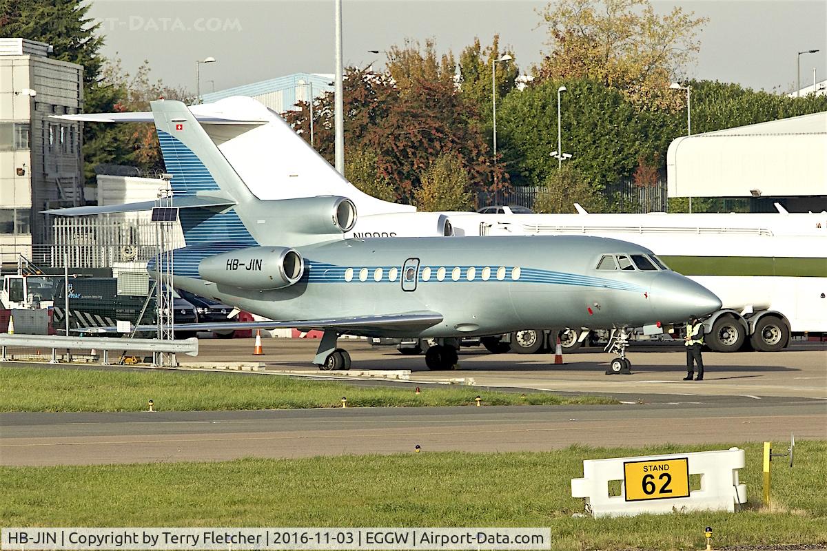 HB-JIN, 2002 Dassault Falcon 900EX C/N 107, 2002 Dassault Falcon 900EX, c/n: 107 at Luton