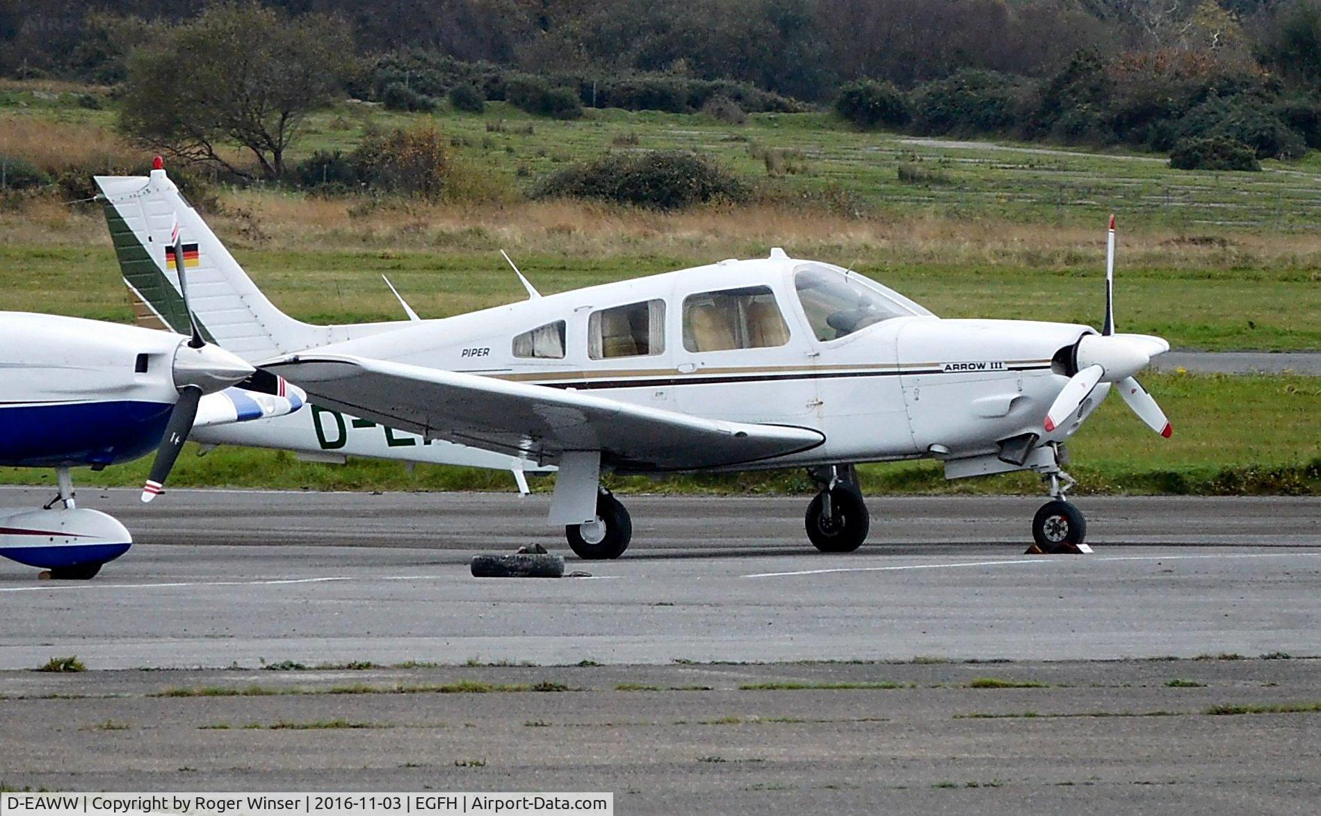 D-EAWW, 1978 Piper PA-28R-201 Cherokee Arrow III C/N 28R-7837199, Visiting Arrow III.