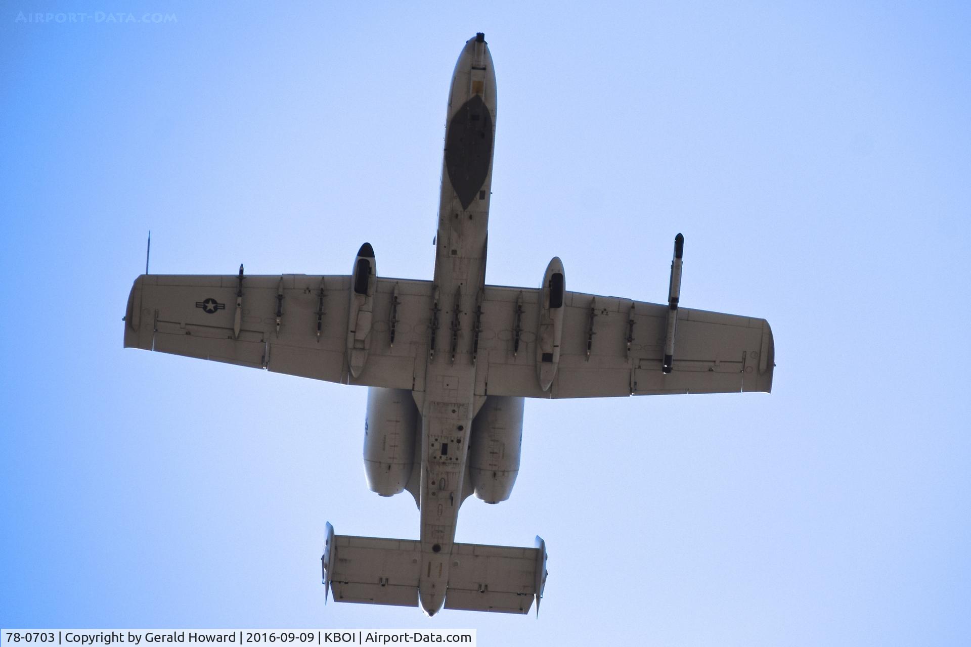 78-0703, 1978 Fairchild Republic A-10C Thunderbolt II C/N A10-0323, Takeoff on RWY 10R.