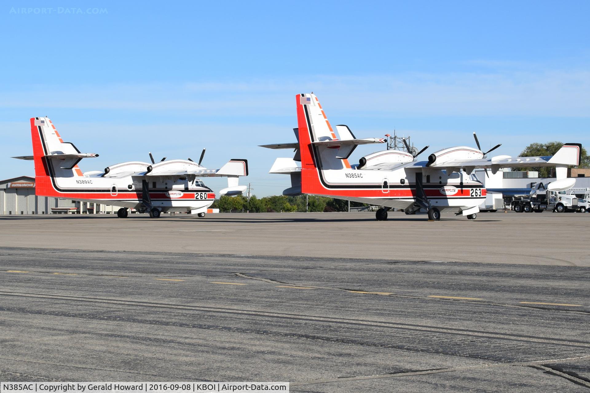 N385AC, 2015 Bombardier CL-415 (CL-215-6B11) C/N 2095, In for service between fires.