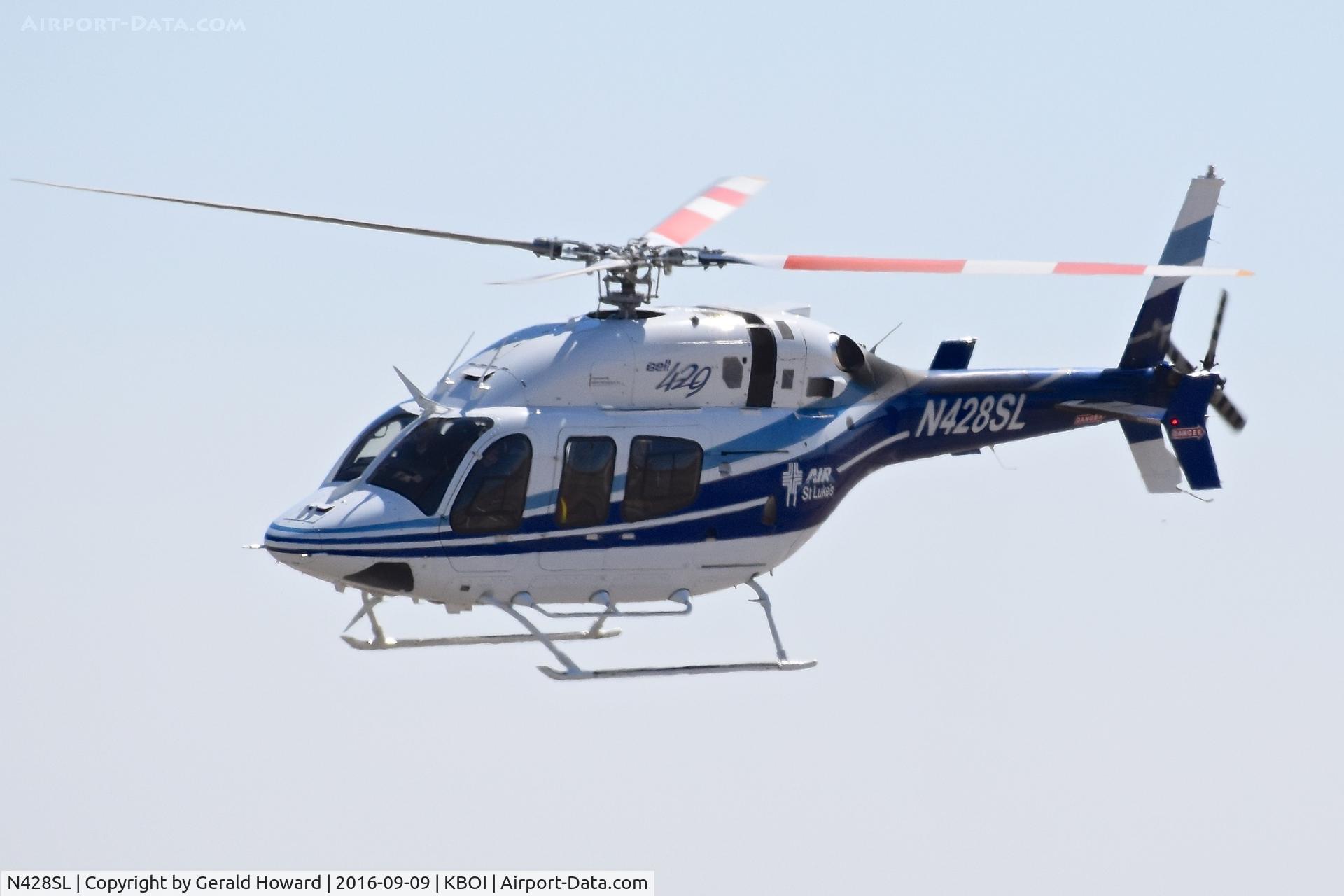 N428SL, 2010 Bell 429 GlobalRanger C/N 57014, Departing Aviation Air pad.