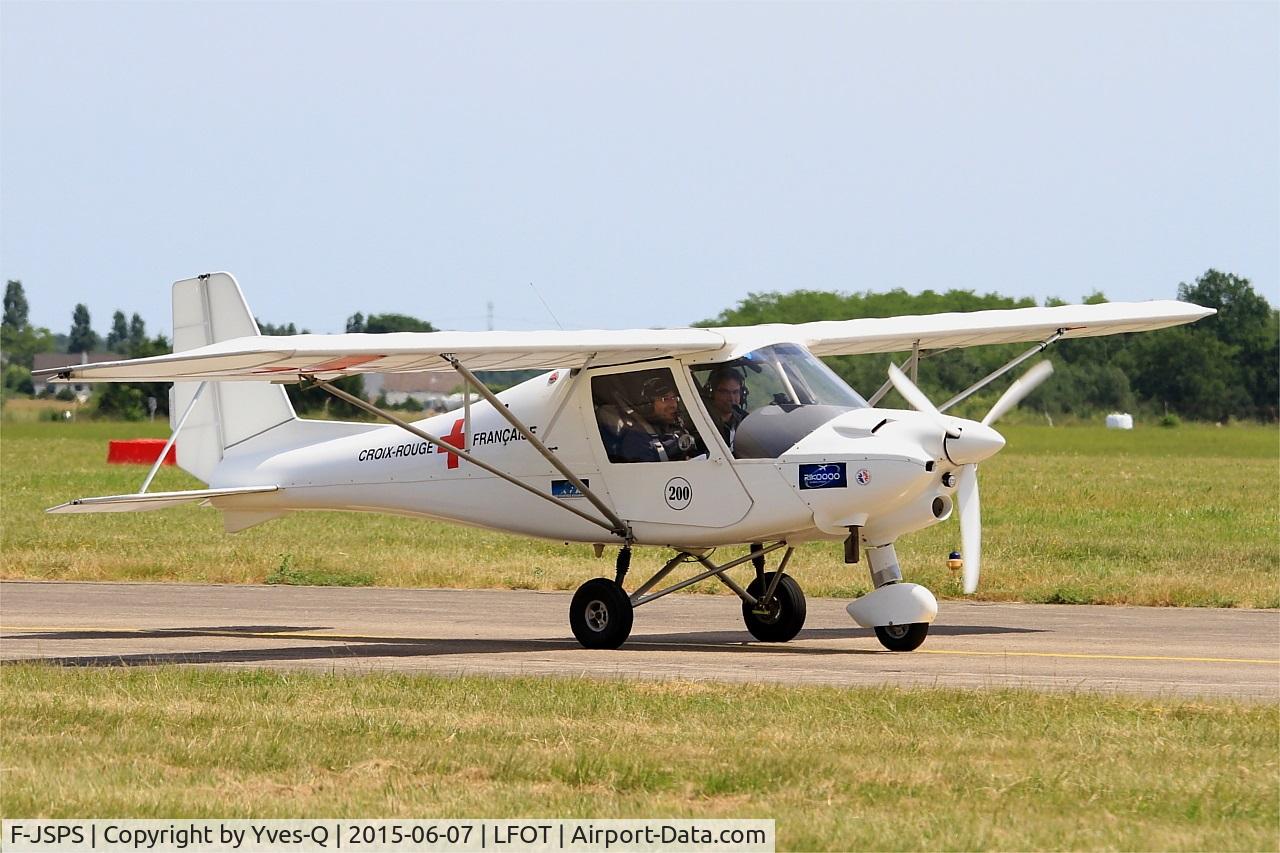 F-JSPS, Comco Ikarus C42 C/N Not found F-JSPS, Ikarus C42, Taxiing to parking area, Tours-St Symphorien Air Base 705 (LFOT-TUF) Open day 2015
