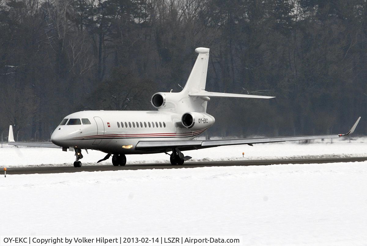 OY-EKC, 2011 Dassault Falcon 7X C/N 121, at ach