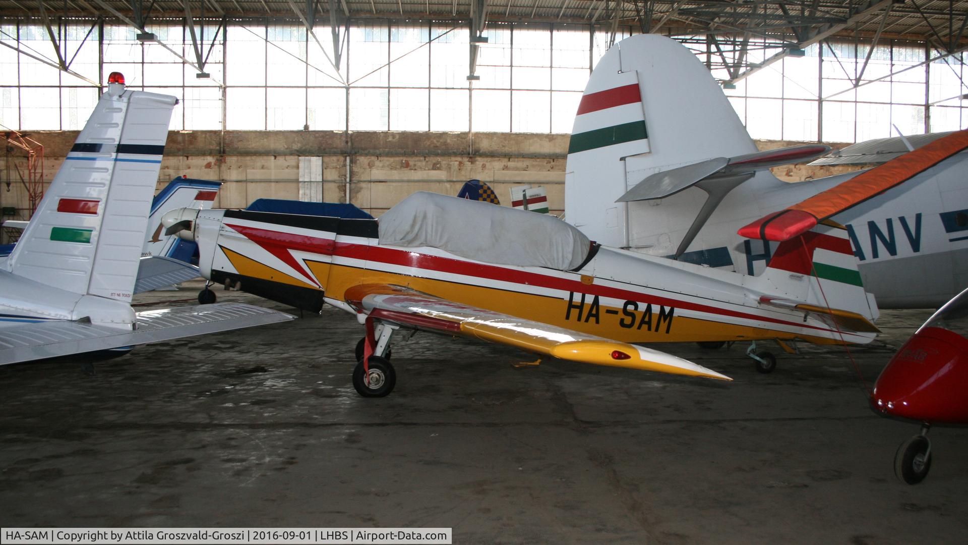 HA-SAM, 1970 Zlin Z-526F Trener C/N 1099, Budaörs Airport, Hungary