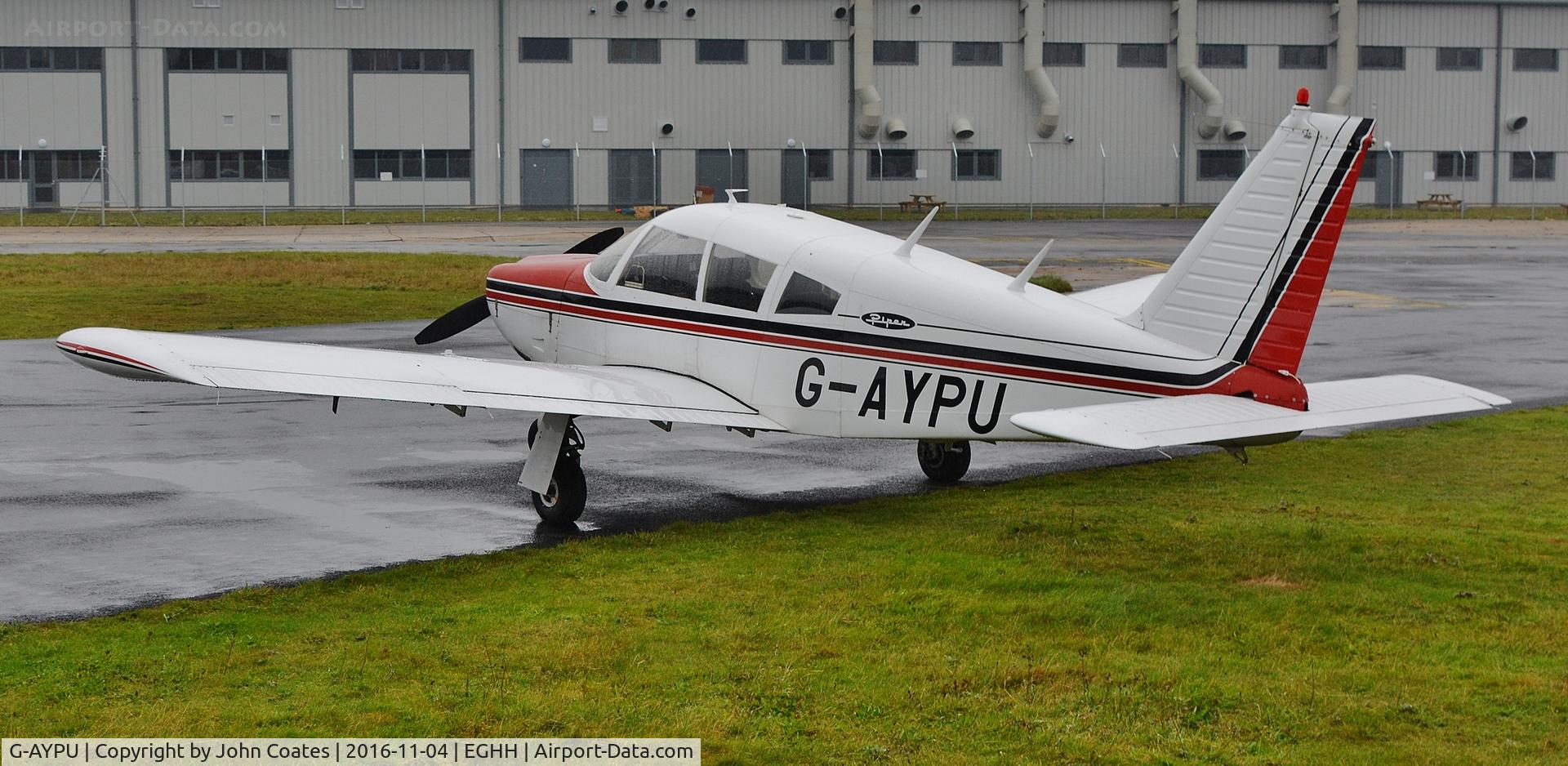 G-AYPU, 1970 Piper PA-28R-200 Cherokee Arrow C/N 28R-7135005, Parked at Bliss Avn