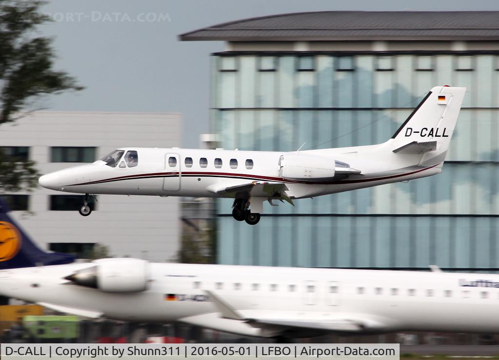 D-CALL, 1998 Cessna 550 Citation Bravo C/N 550-0834, Landing rwy 32R