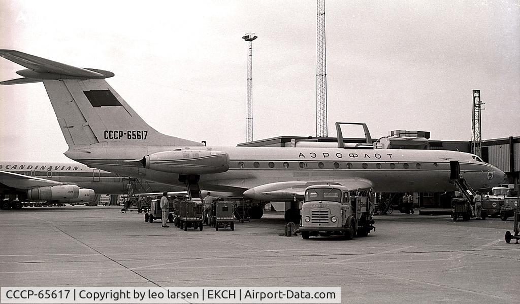 CCCP-65617, 1968 Tupolev Tu-134 C/N 7350305, Copenhagen 8.73