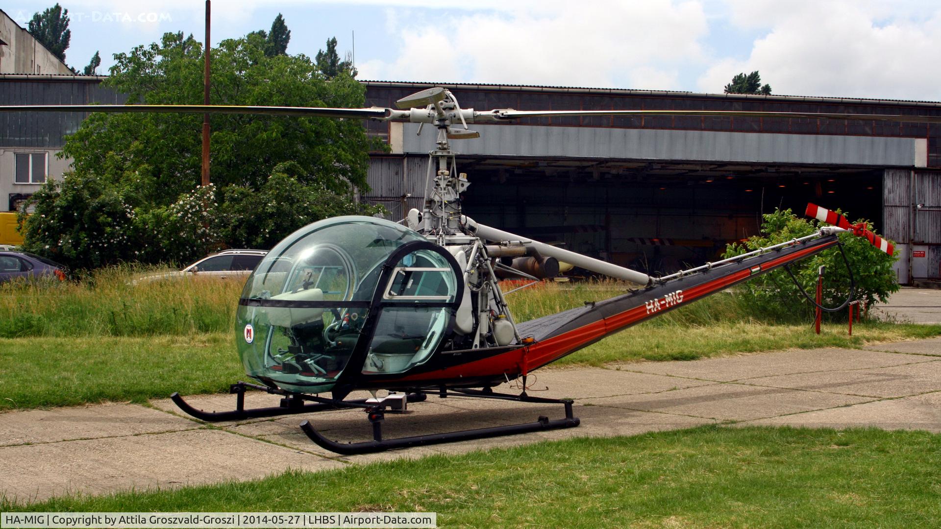 HA-MIG, 1959 Hiller UH-12D C/N 1145, Budaörs Airport, Hungary