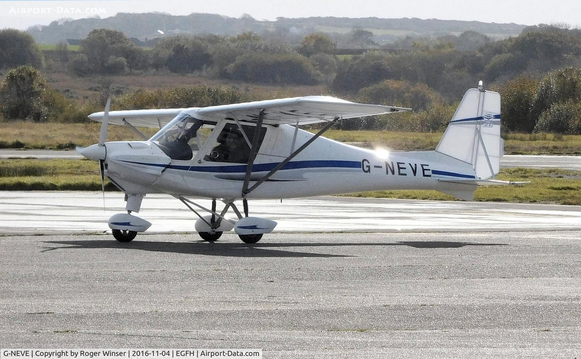 G-NEVE, 2016 Comco Ikarus C42 FB100 C/N 1608-7465, Resident C42 operated by Gower Flight Centre (short term).