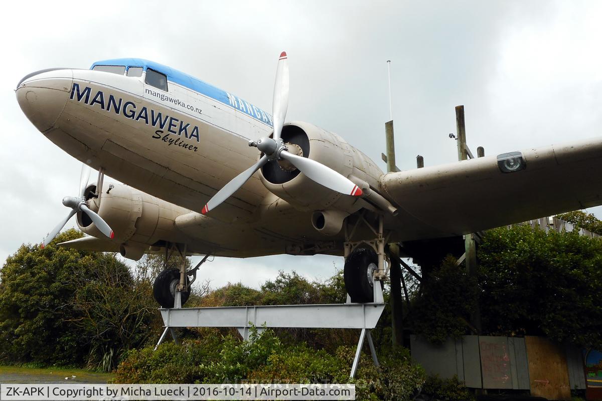 ZK-APK, 1945 Douglas C-47B Skytrain C/N 34227, Restaurant in Magaweka, New Zealand