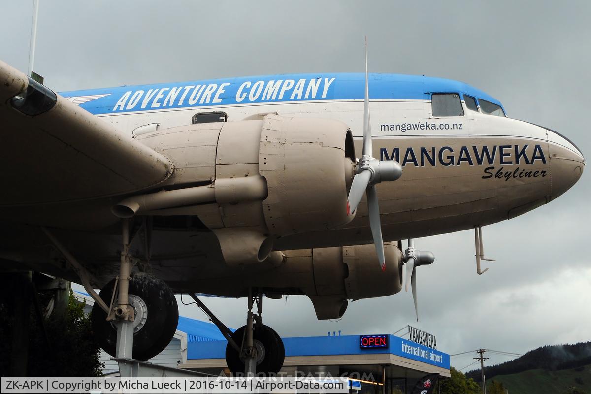 ZK-APK, 1945 Douglas C-47B Skytrain C/N 34227, At Mangaweka, New Zealand