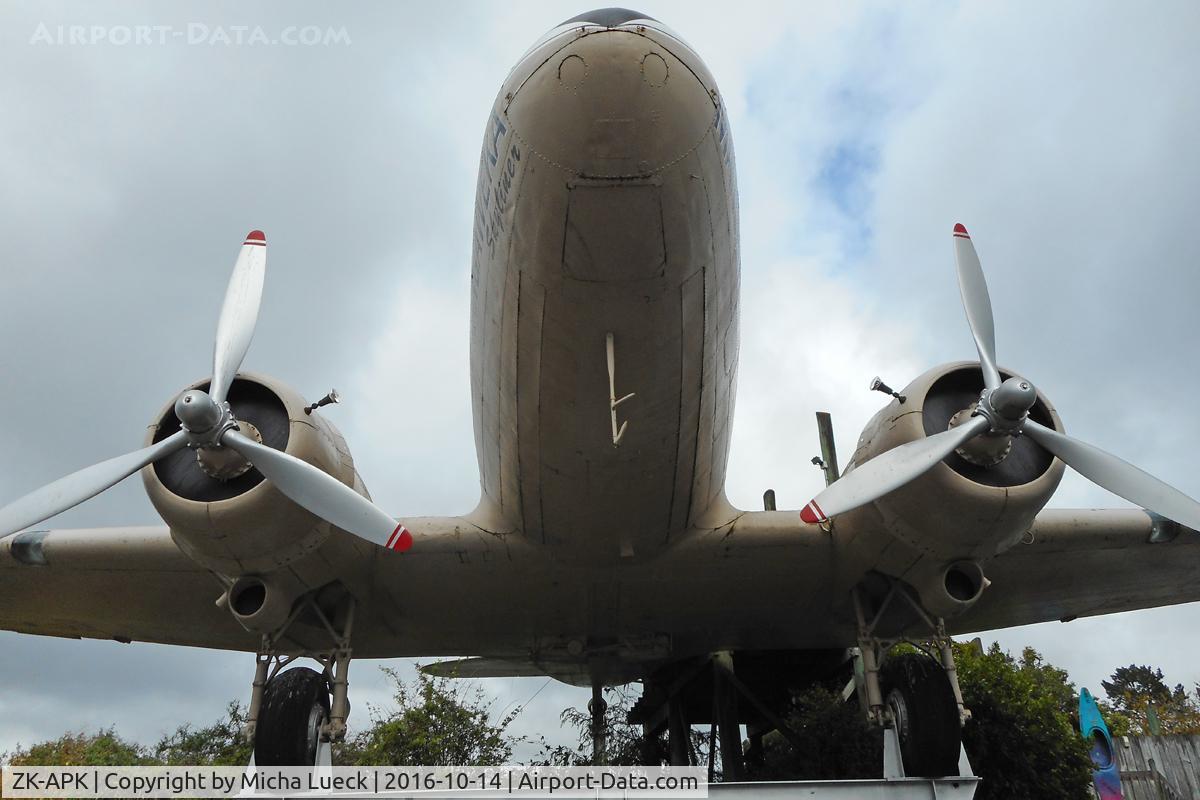 ZK-APK, 1945 Douglas C-47B Skytrain C/N 16967/34227, At Mangaweka, New Zealand