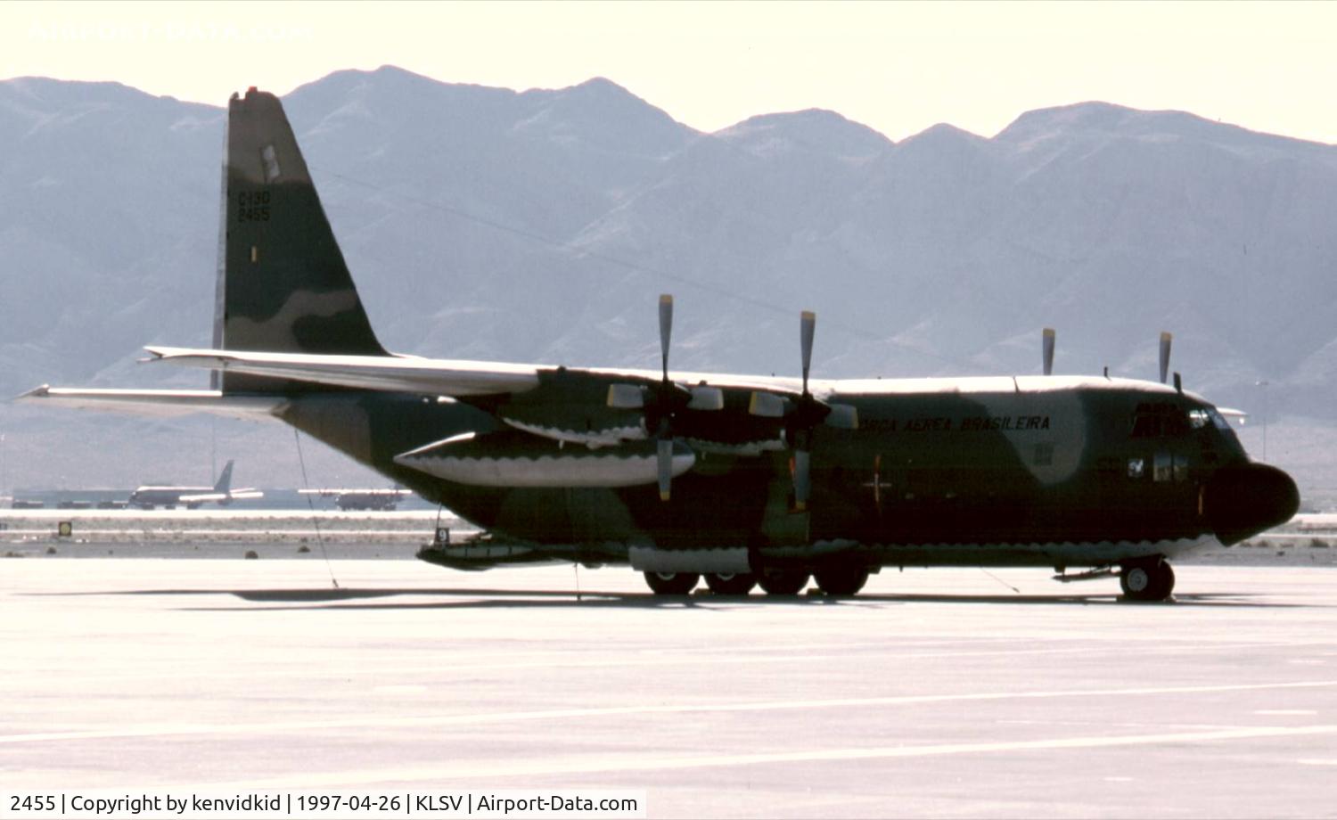2455, 1967 Lockheed C-130E Hercules C/N 382-4202, At the 1997 50th Anniversary of the USAF air display, Nellis AFB.