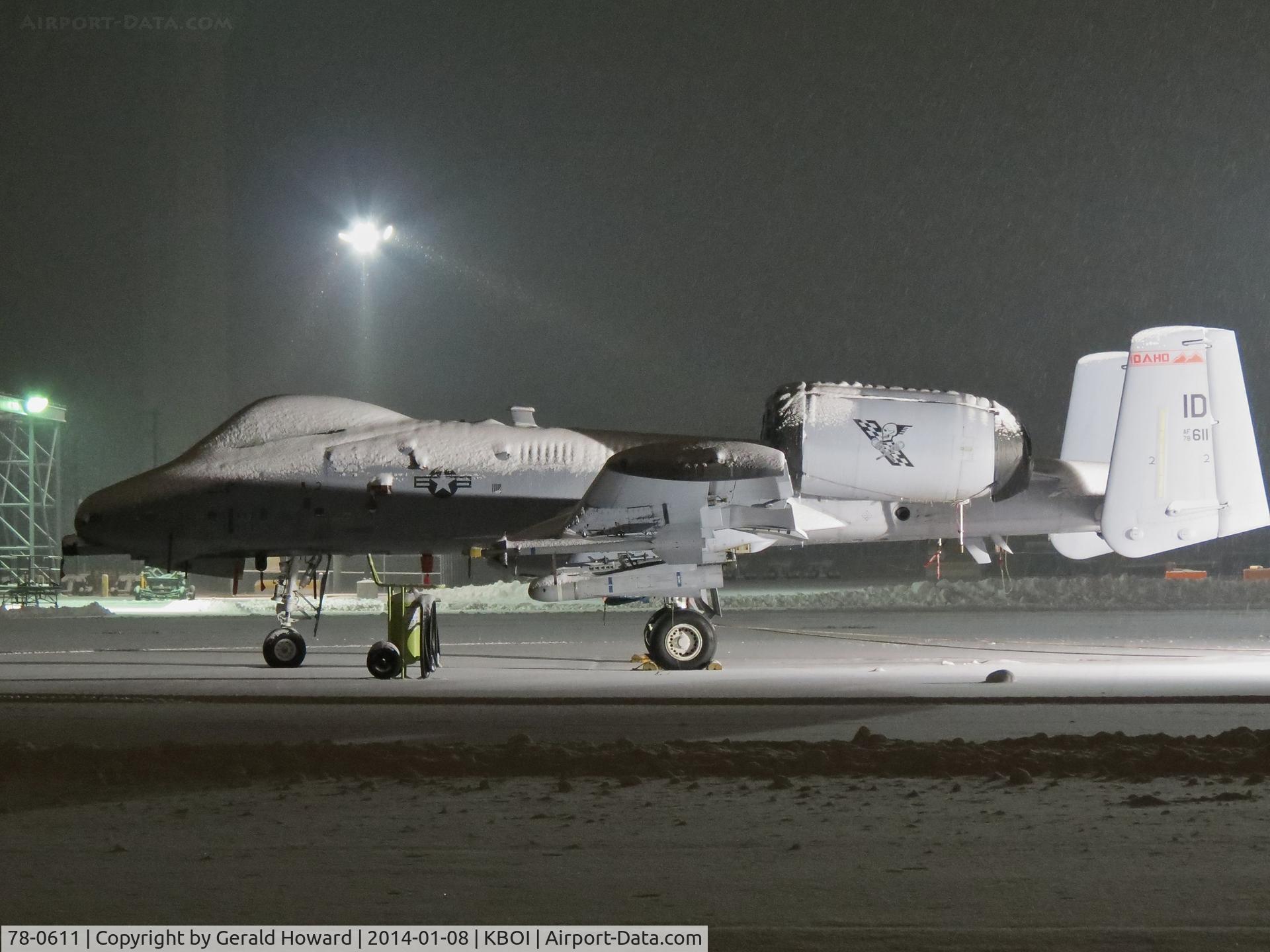 78-0611, 1978 Fairchild Republic A-10C Thunderbolt II C/N A10-0231, On the Idaho Guard ramp.