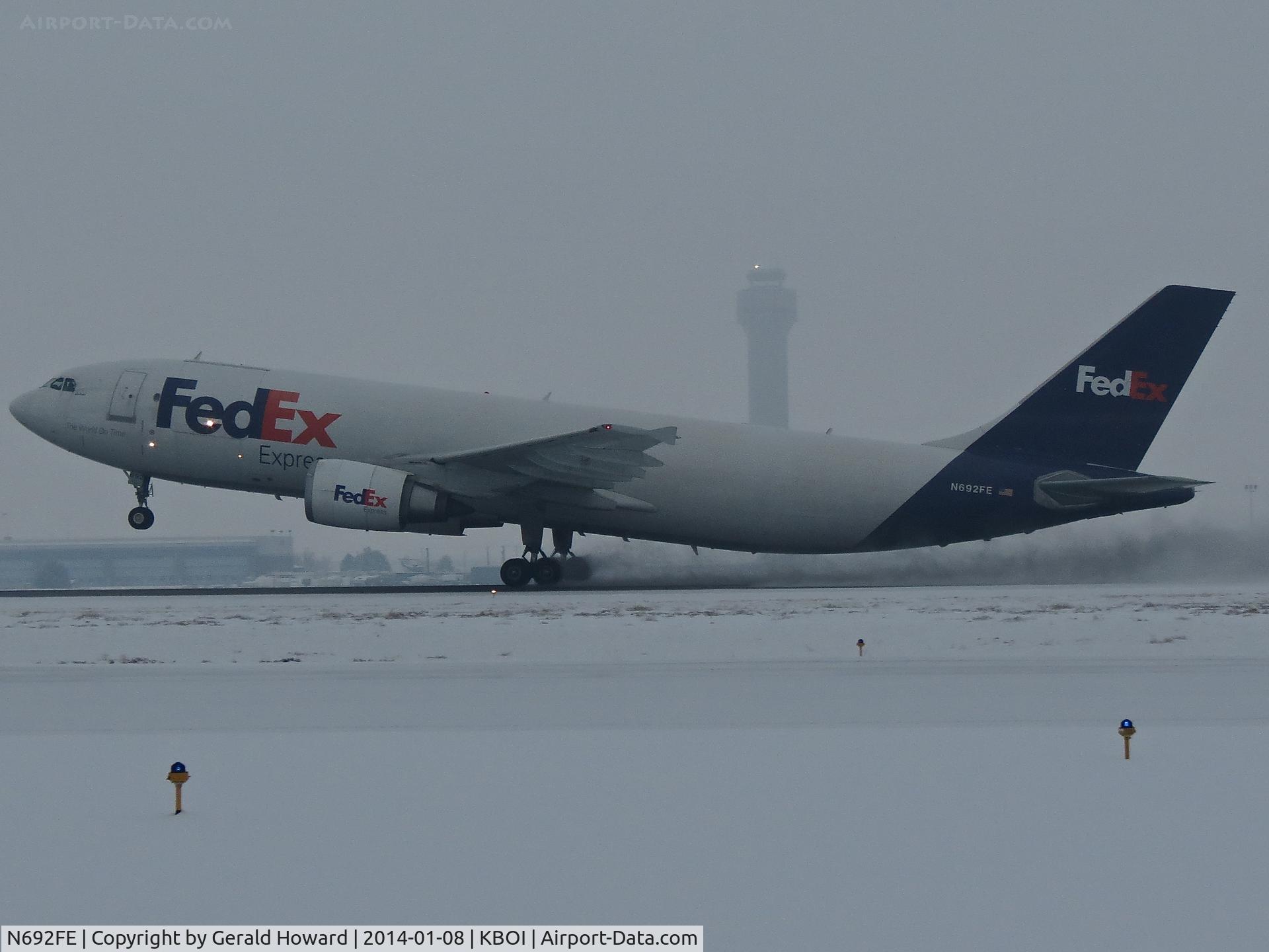 N692FE, 2007 Airbus A300F4-605R C/N 0878, Always on time.