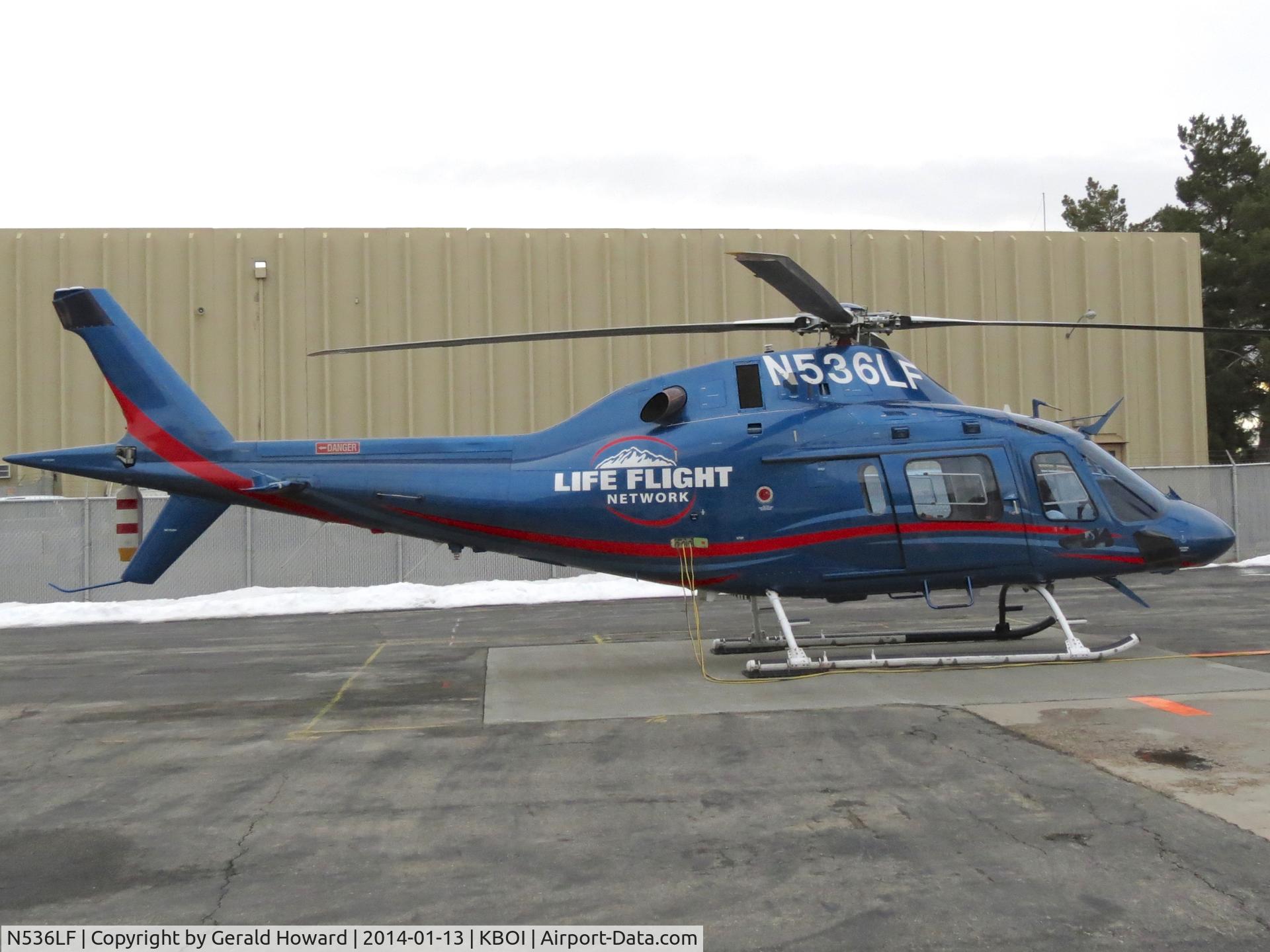 N536LF, 2012 AgustaWestland AW-119 MKII Koala C/N 14801, Parked on Life Flight ramp.
