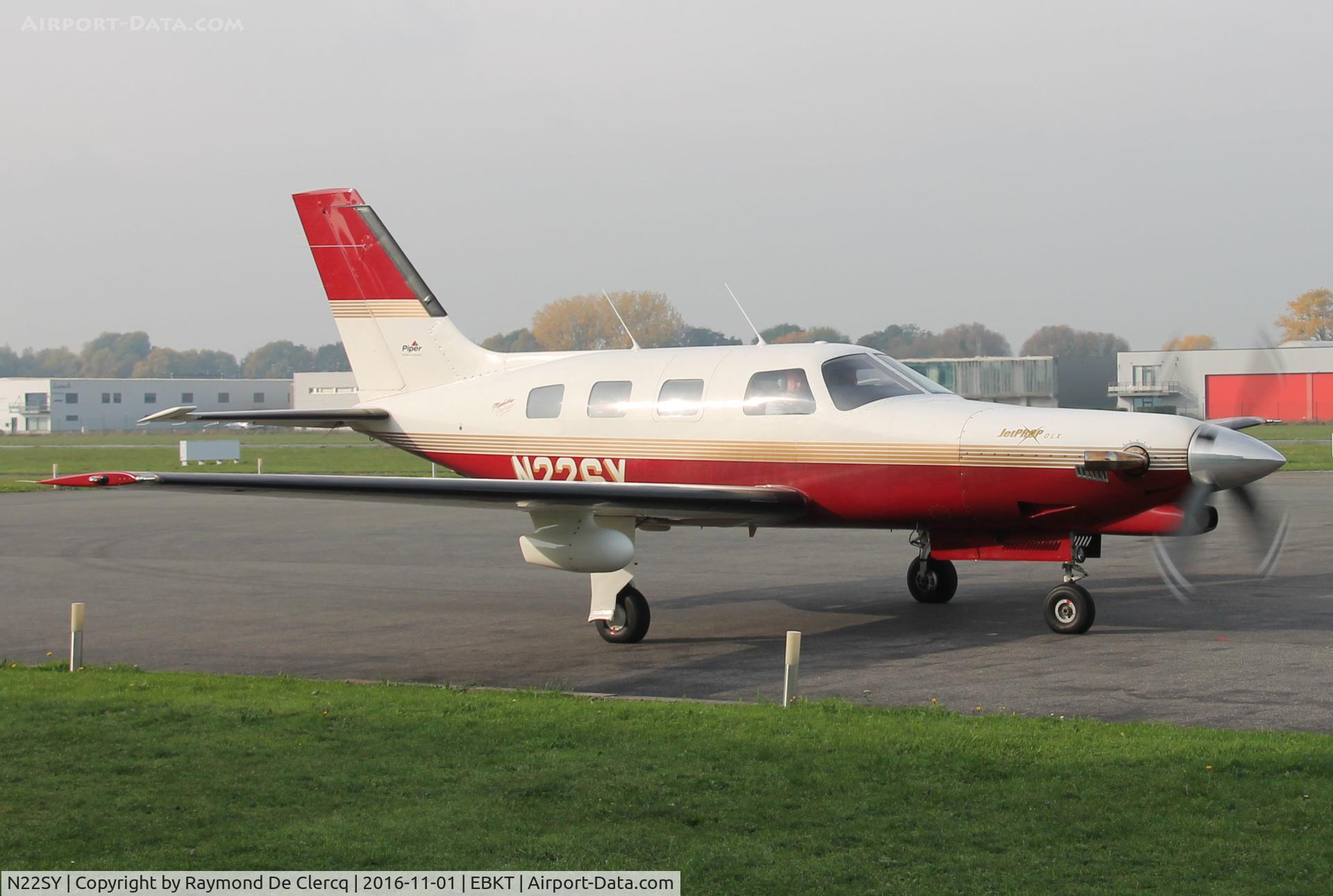 N22SY, 1997 Piper PA-46-350P Malibu Mirage C/N 4636122, At Wevelgem Airport.