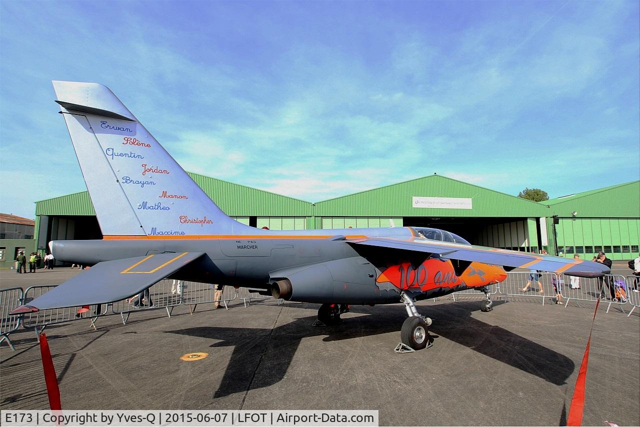 E173, Dassault-Dornier Alpha Jet E C/N E173, Dassault-Dornier Alpha Jet E (F-UHMA), Static display, Tours Air Base 705 (LFOT-TUF) Air show 2015