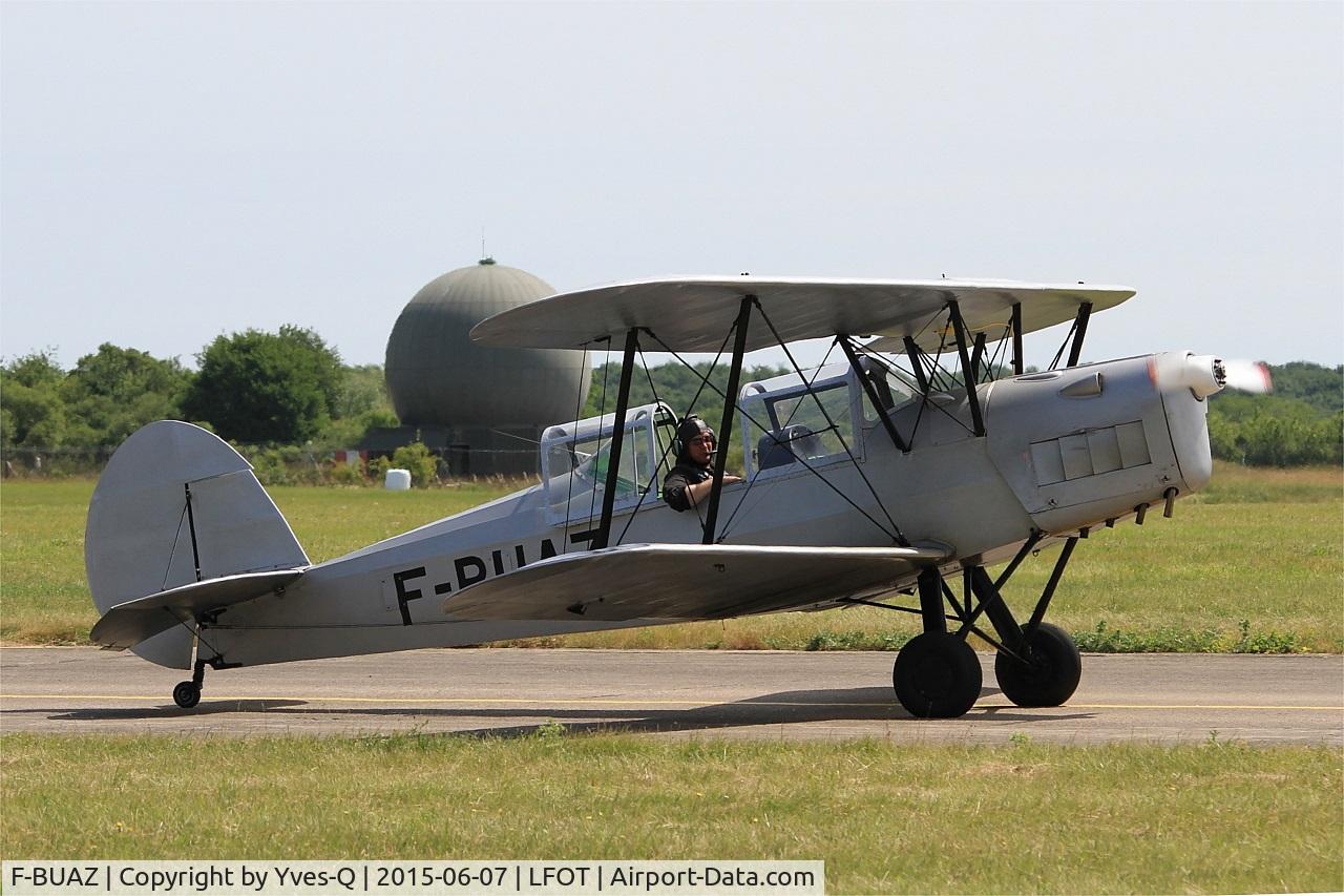 F-BUAZ, Stampe-Vertongen SV-4A C/N 19, Stampe-Vertongen SV-4A, Taxiing to parking area, Tours Air Base 705 (LFOT-TUF) Open day 2015