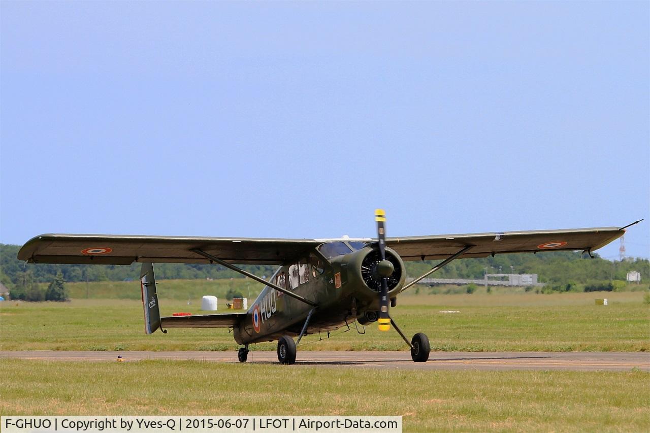 F-GHUO, Max Holste MH-1521C-1 Broussard C/N 299, Max Holste MH-1521C-1 Broussard, Taxiing to parking area, Tours-St Symphorien Air Base 705 (LFOT-TUF) Open day 2015