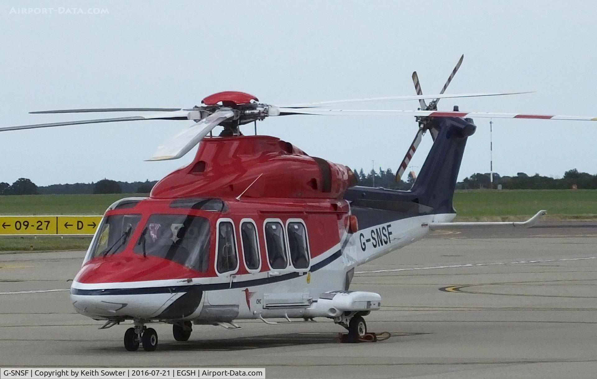 G-SNSF, 2012 AgustaWestland AW-139 C/N 31407, Resident aircraft