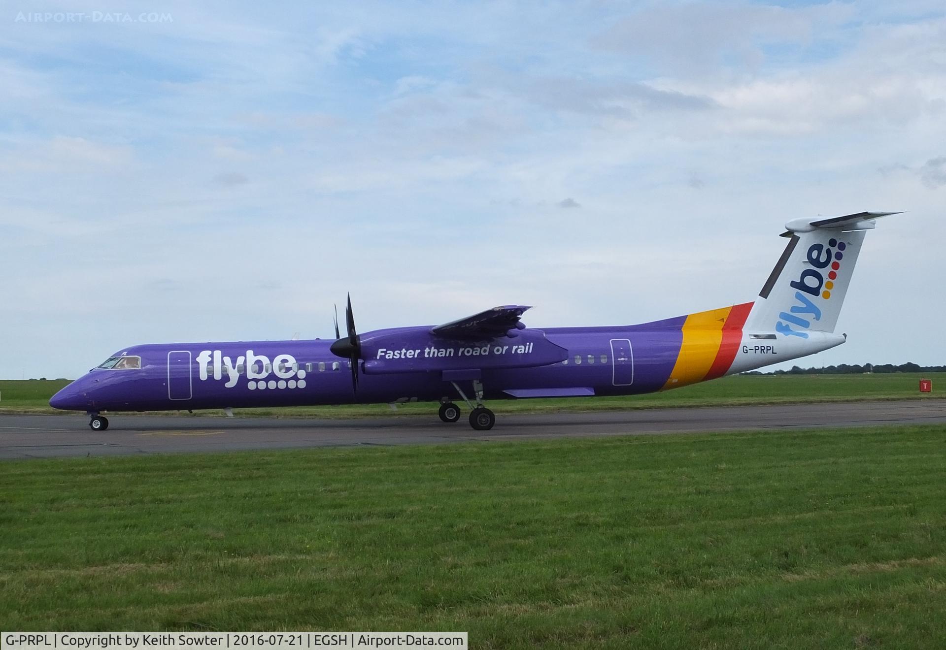 G-PRPL, 2011 Bombardier DHC-8-402 Dash 8 C/N 4380, Taxing out