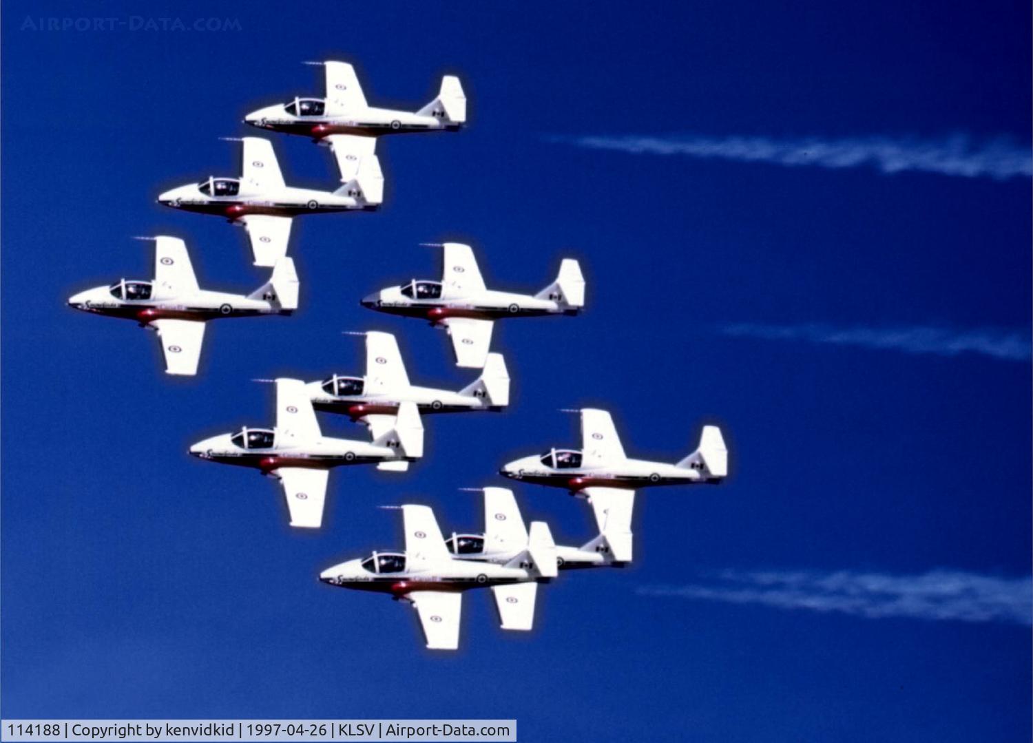 114188, 1966 Canadair CT-114 Tutor C/N 1188, At the 1997 50th Anniversary of the USAF air display, Nellis AFB.