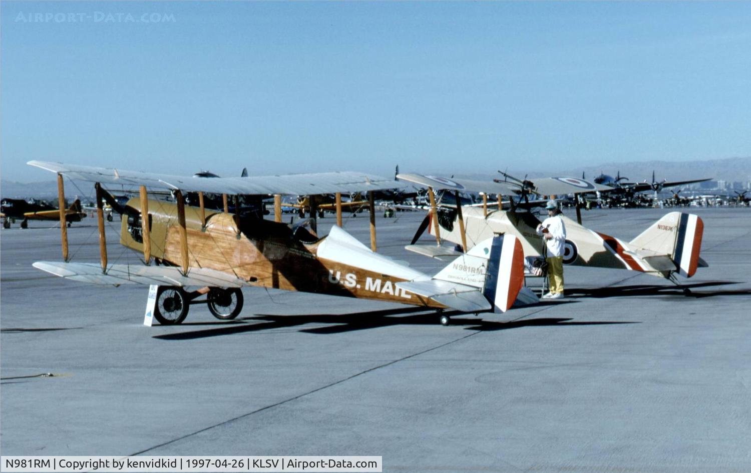 N981RM, 1989 Mccaldin Roy O B C/N 1, At the 1997 50th Anniversary of the USAF air display, Nellis AFB.
