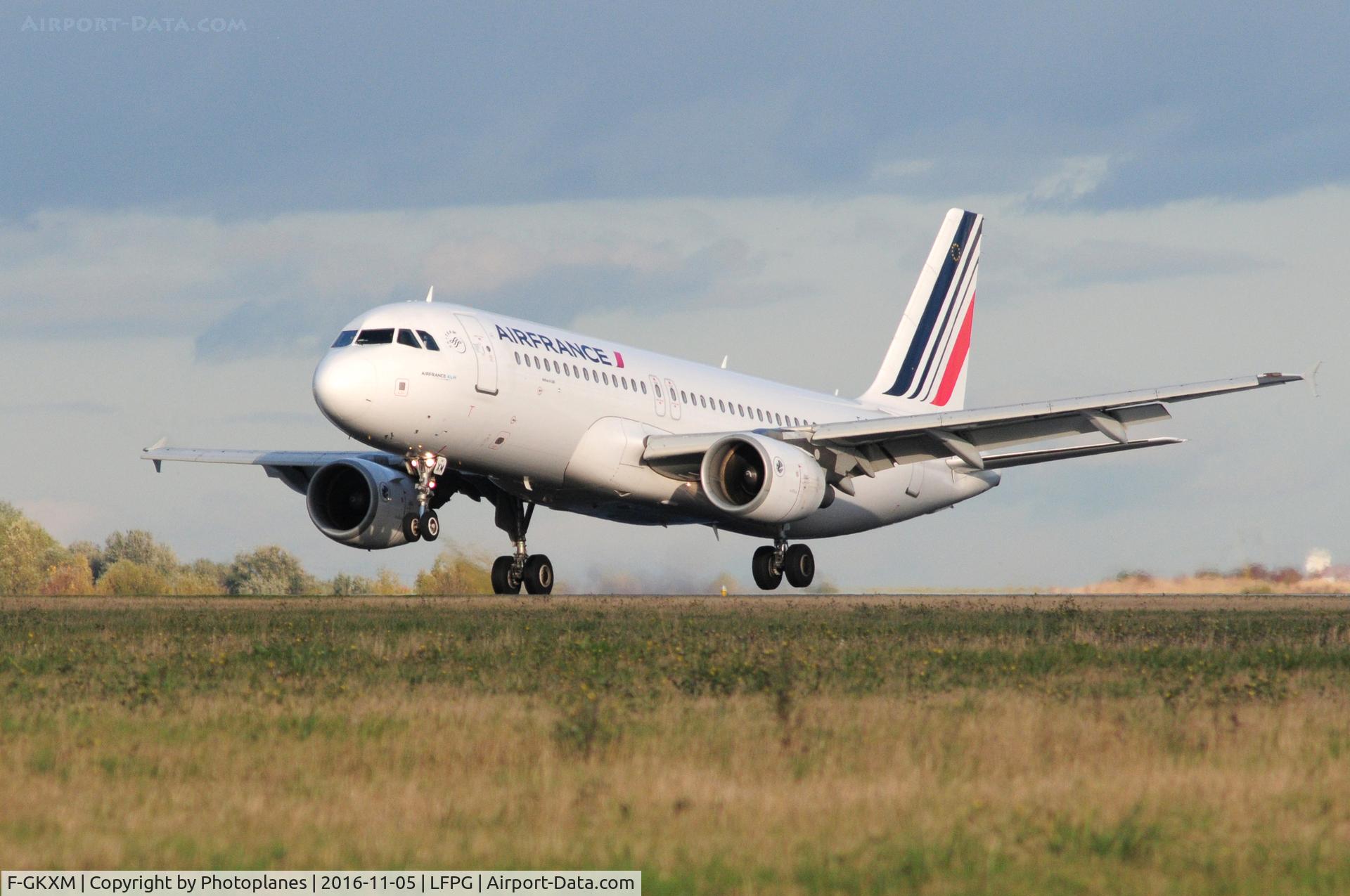 F-GKXM, 2006 Airbus A320-214 C/N 2721, CDG landing