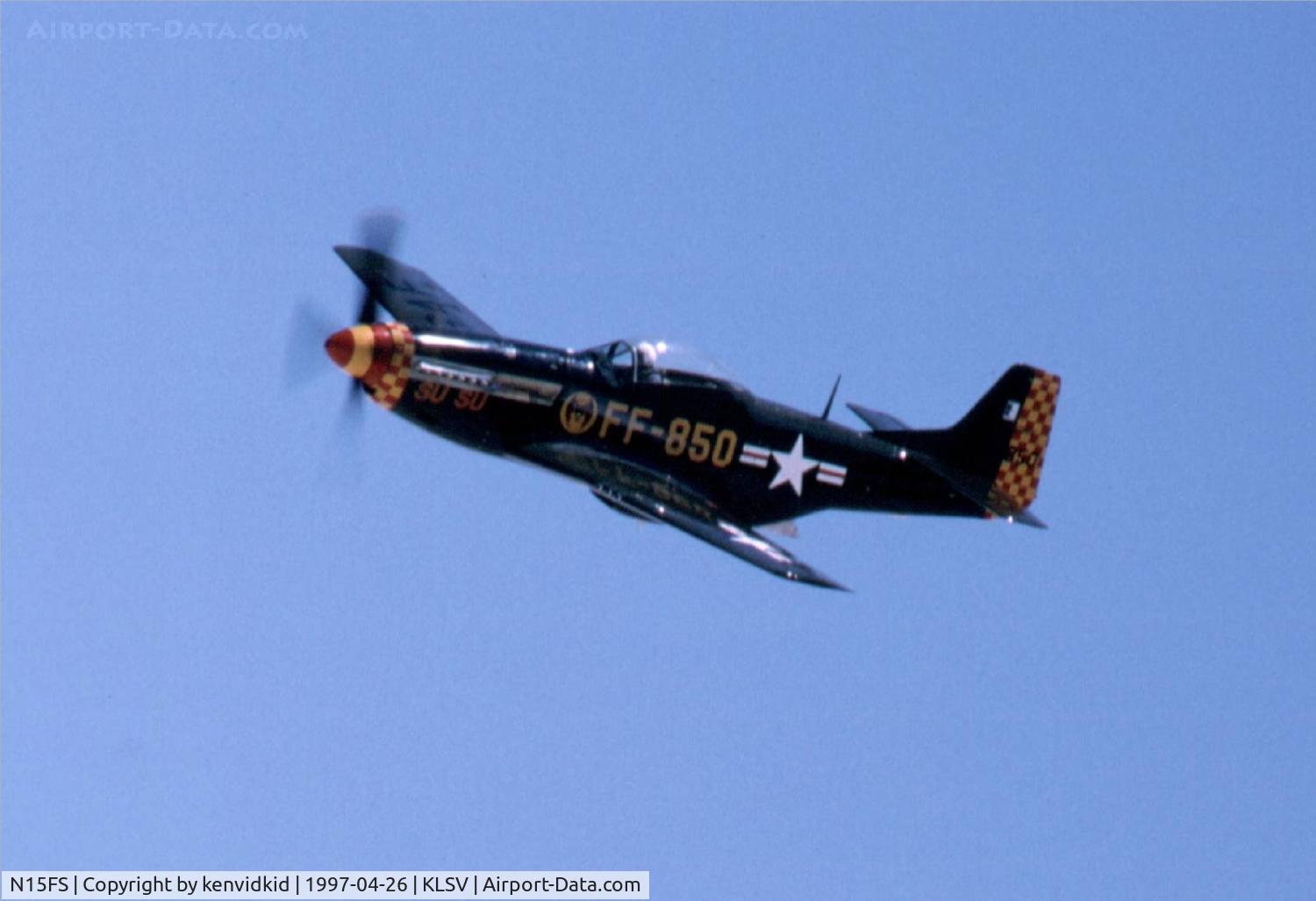 N15FS, 1944 North American P-51D Mustang C/N 122-44706  (44-84850), At the 1997 50th Anniversary of the USAF air display, Nellis AFB.