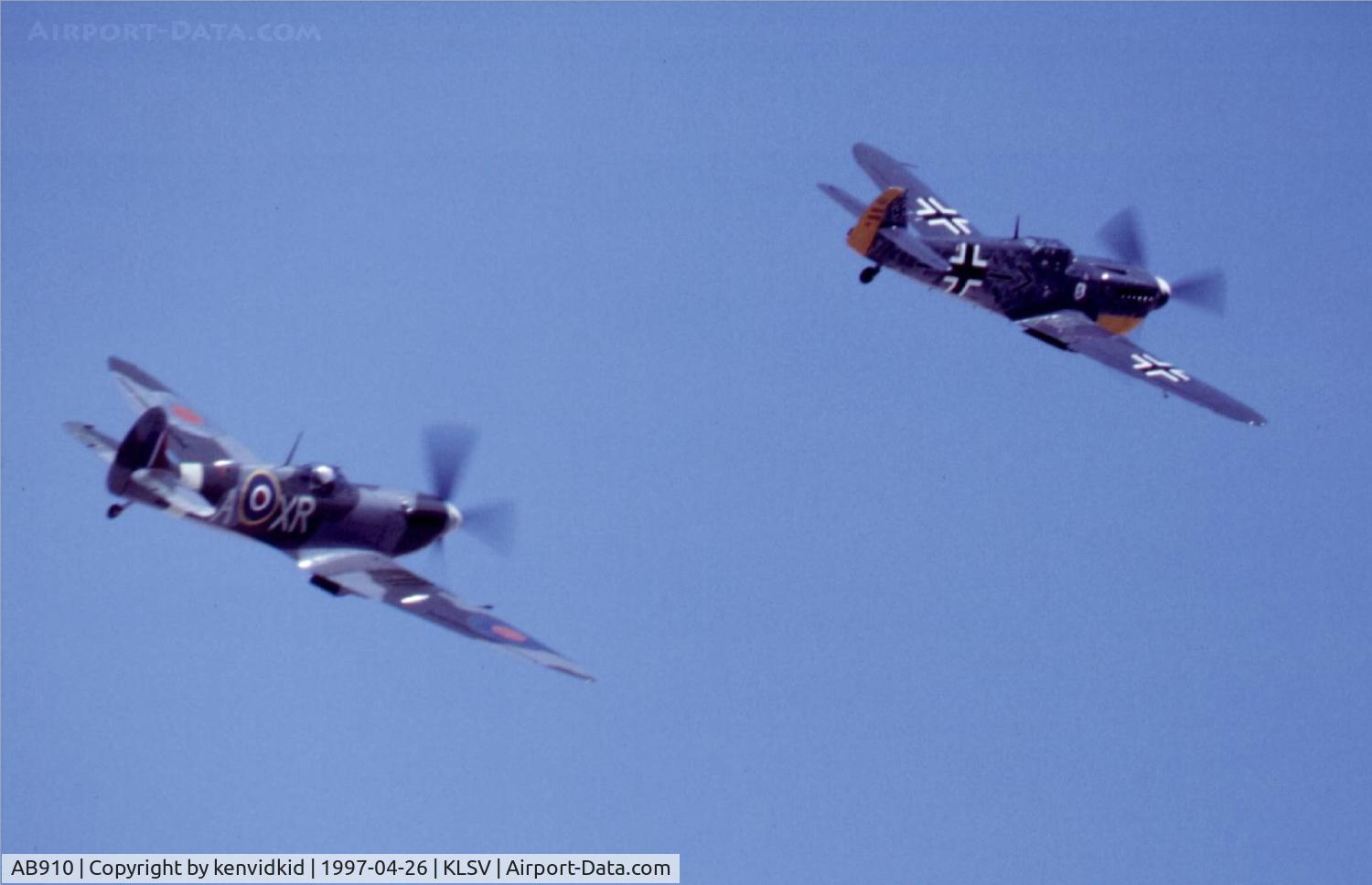 AB910, Supermarine 349 Spitfire LF.Vb C/N CBAF.1061, At the 1997 50th Anniversary of the USAF air display, Nellis AFB.