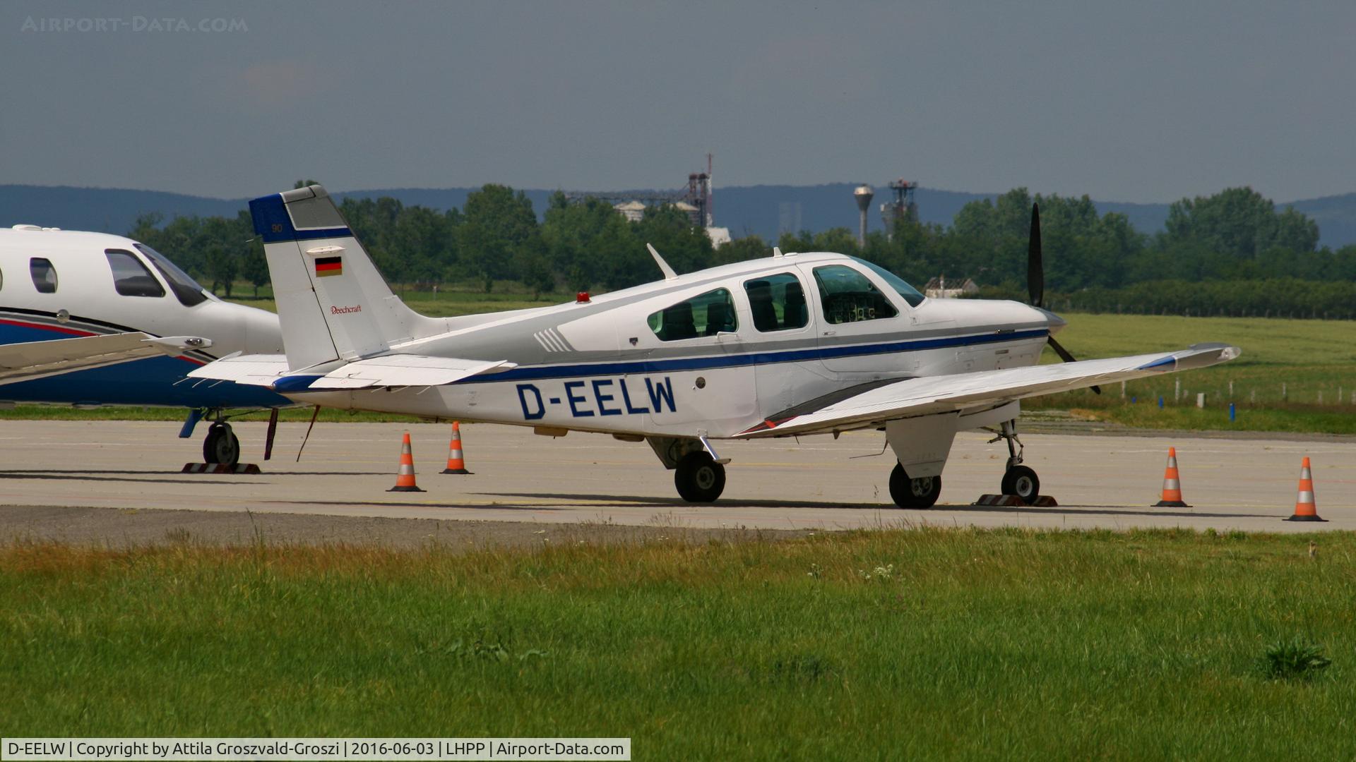 D-EELW, Beech F33A Bonanza Bonanza C/N CE-1180, Pécs-Pogány Airport, Hungary