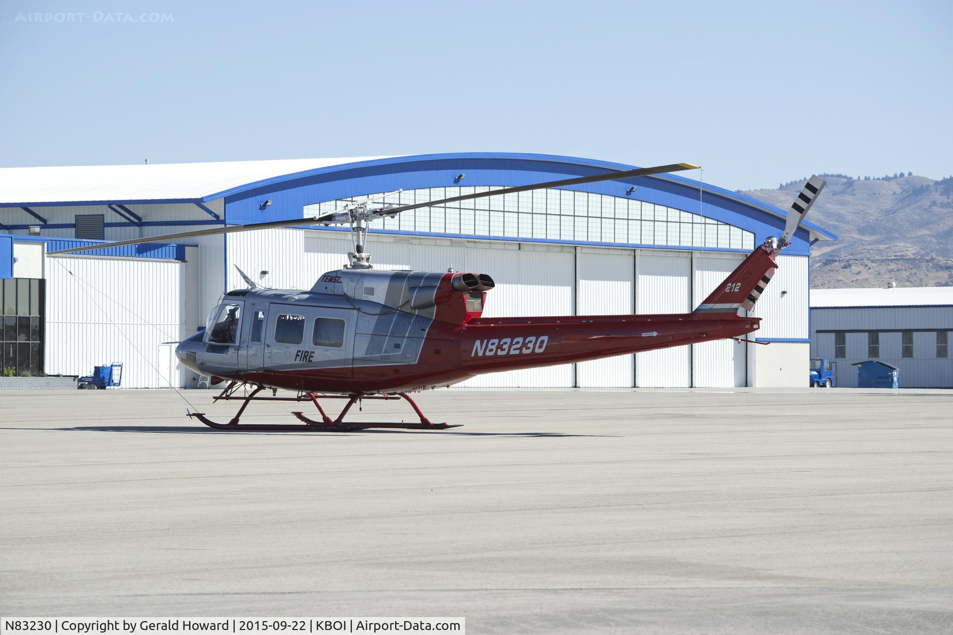 N83230, 1973 Bell 212 C/N 30560, Parked on Jackson Jet Ramp.