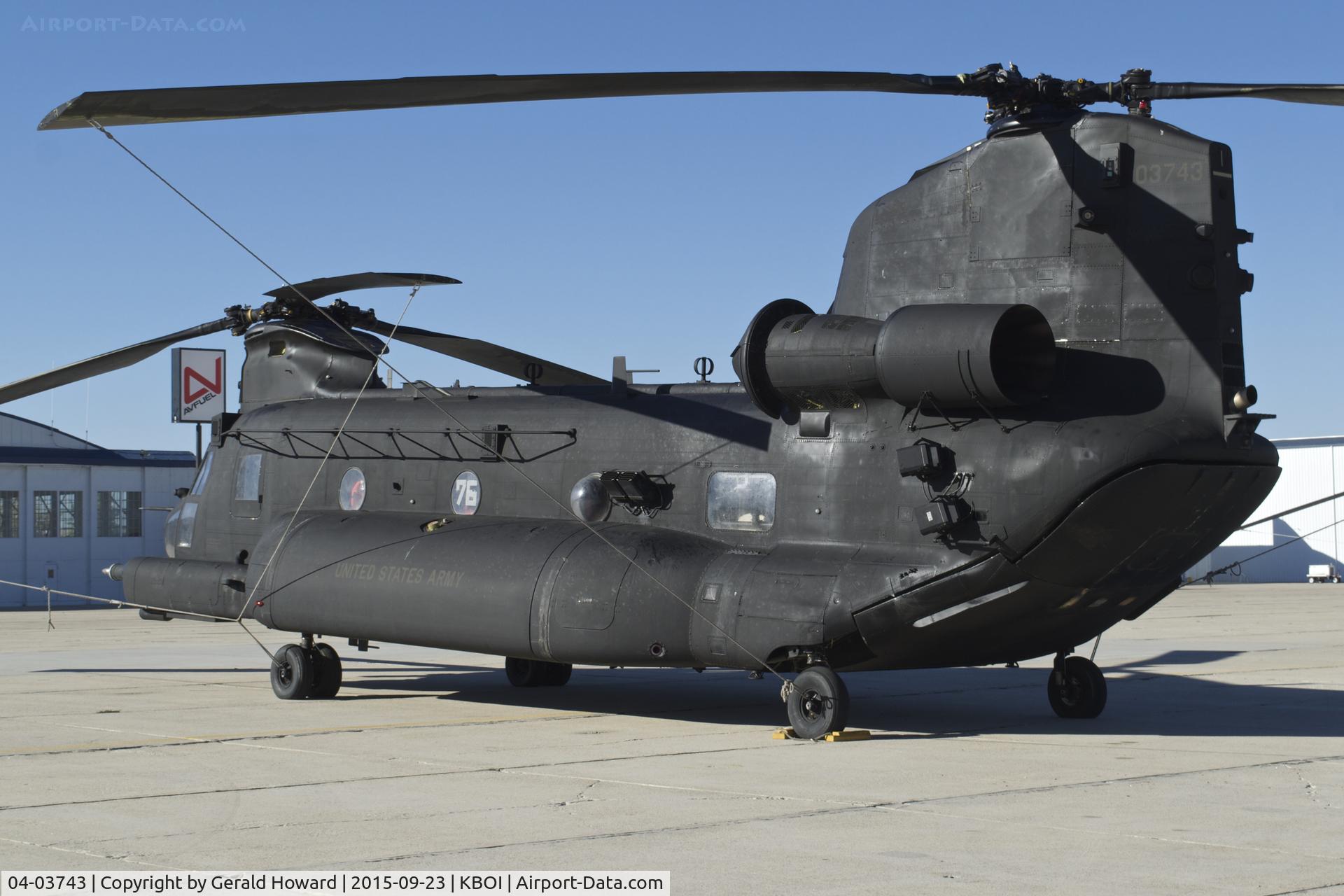 04-03743, Boeing MH-47G Chinook C/N M.3743, U.S. Army 160th Special Operations Aviation Regiment (SOAR),“Night Stalkers”, 4th BN, Joint Base Lewis-McChord, WA. (converted from 47D #86-01679)