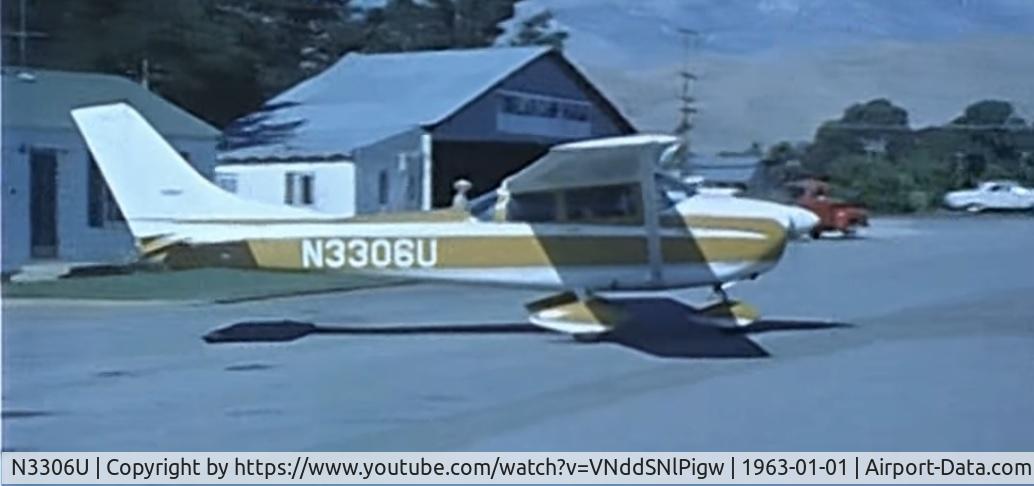 N3306U, 1963 Cessna 182F Skylane C/N 18254706, From the fantastic vintage film United Douglas DC-8 (1963)