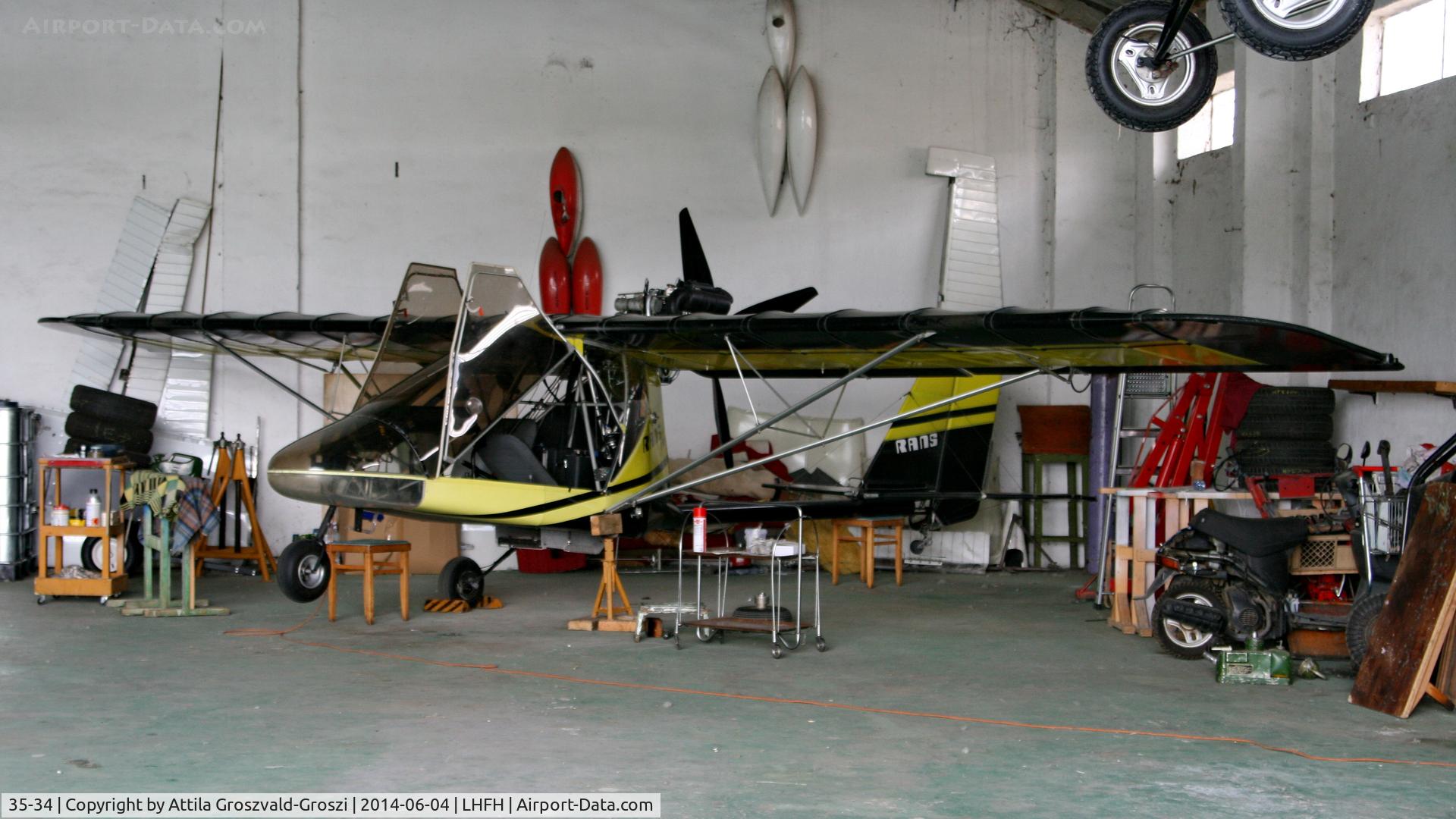 35-34, 2001 Rans S-12 Airaile C/N 0192168, Farkashegy Airfield, Hungary