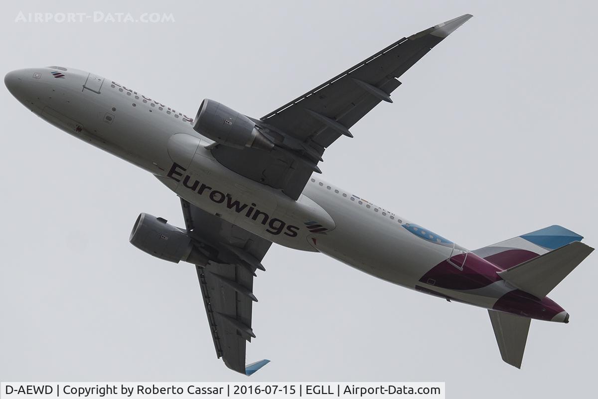 D-AEWD, 2016 Airbus A320-214 C/N 7019, HEATHROW