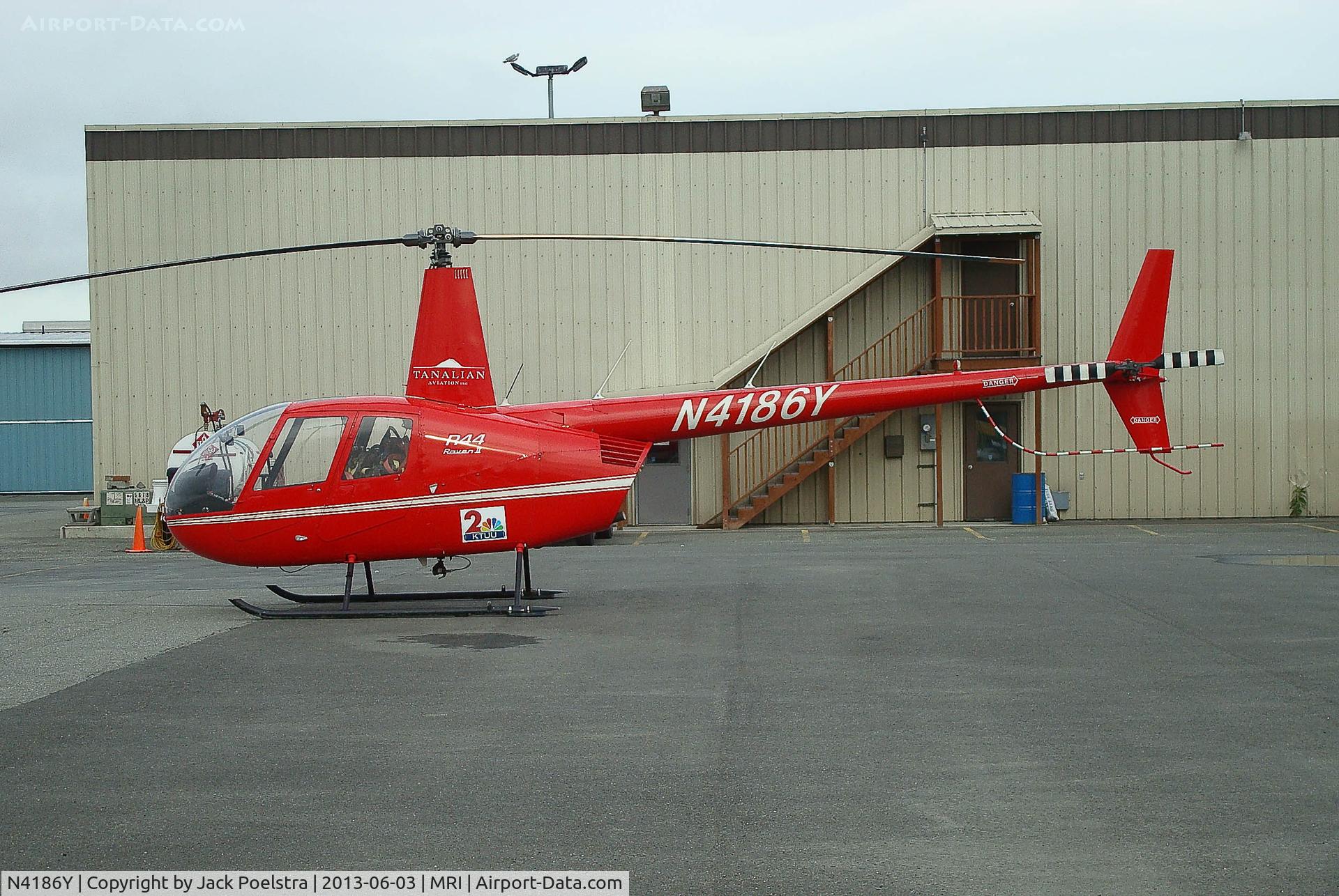 N4186Y, 2008 Robinson R44 II C/N 12533, N4186Y of Tanalian Av. flying for 2KTUU Alaska