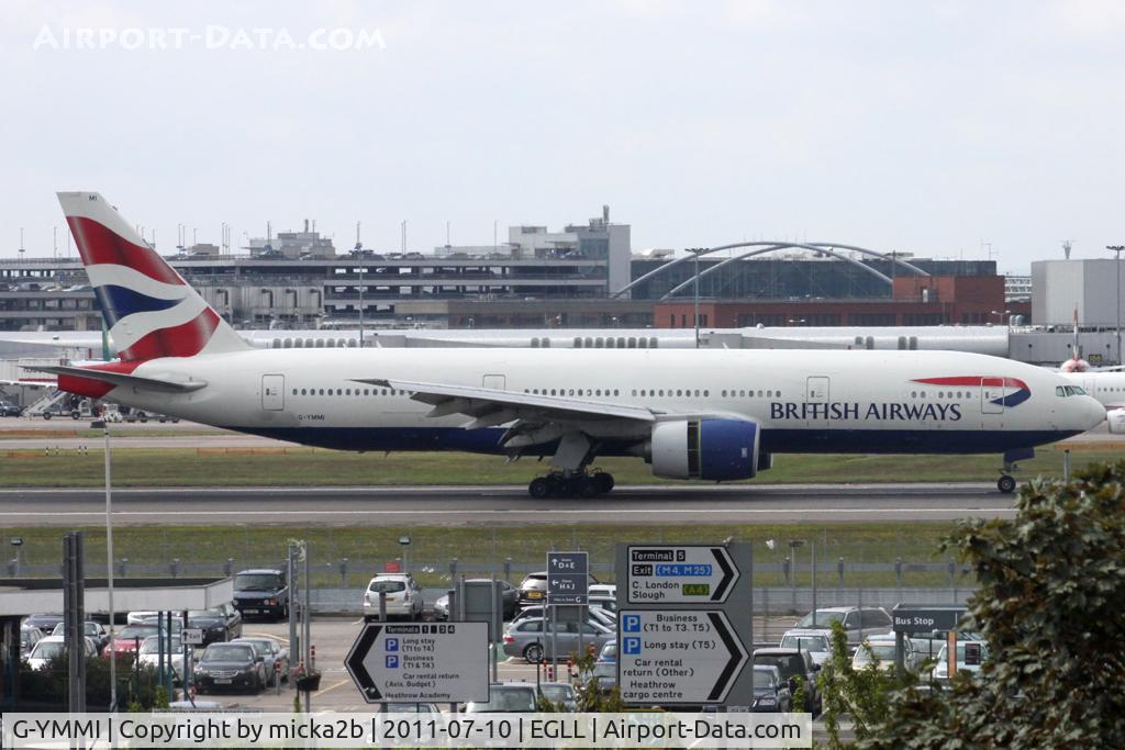 G-YMMI, 2000 Boeing 777-236 C/N 30310, Taxiing