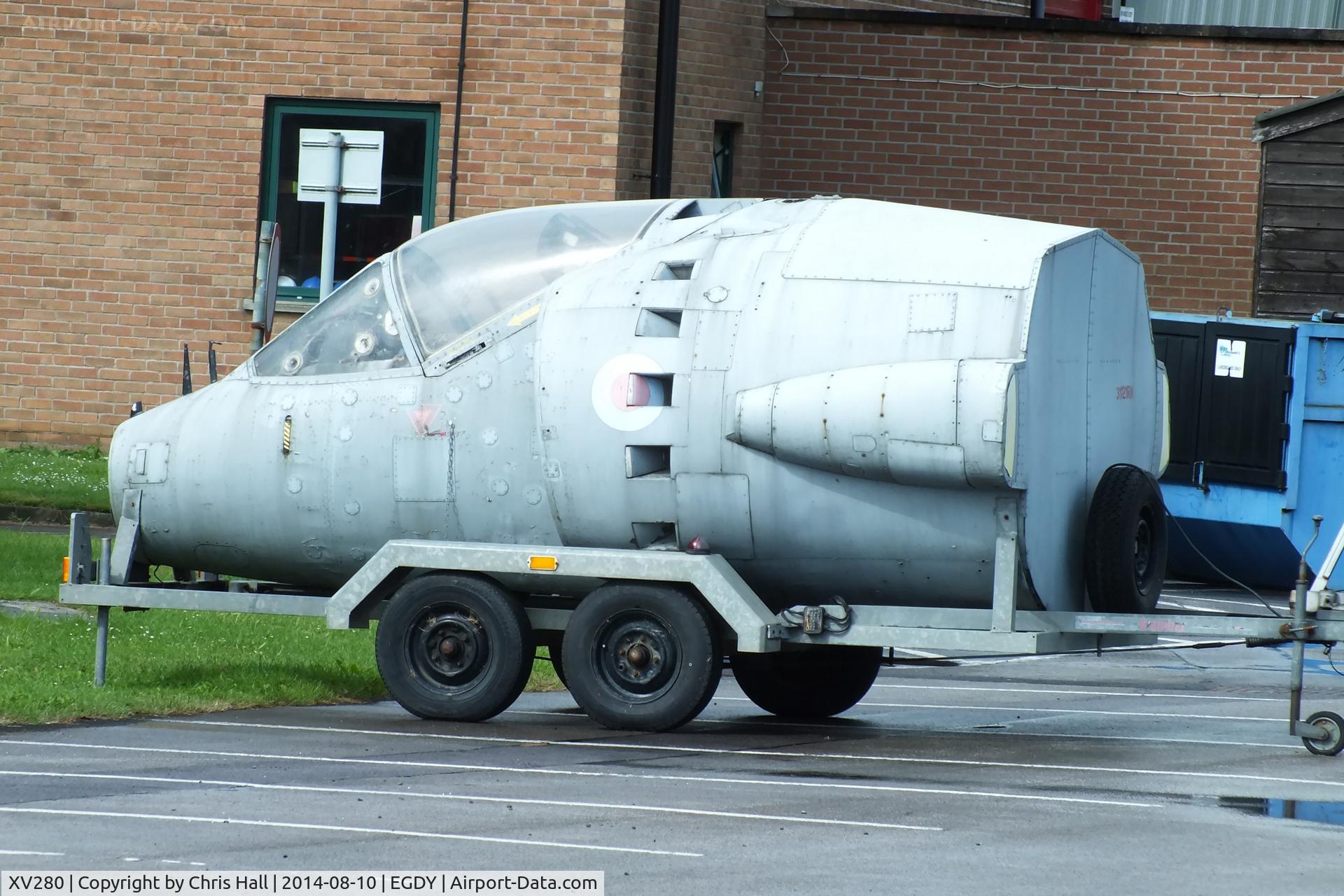 XV280, 1967 Hawker Siddeley P.1127 C/N unknown XV280, HS P.1127 cockpit outside of the FAA Museum, Yeovilton
