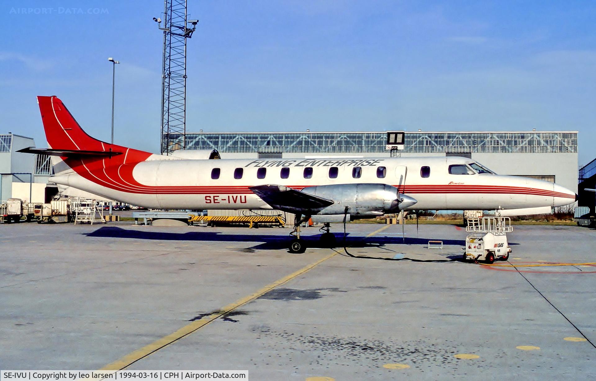 SE-IVU, 1980 Swearingen SA-226-TC C/N TC-323, Copenhagen 16.3.94