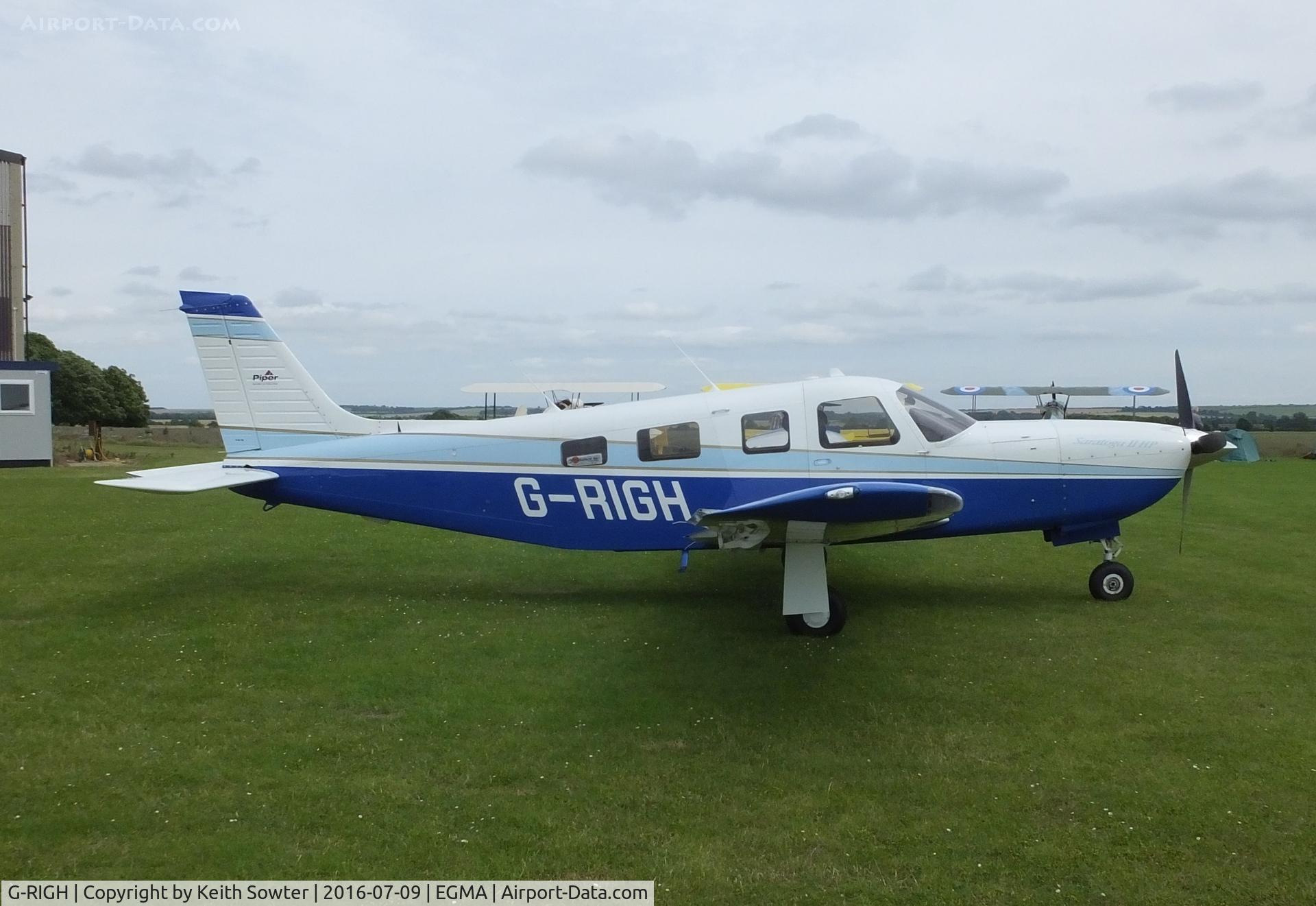 G-RIGH, 1998 Piper PA-32R-301 Saratoga II HP C/N 3246123, Resident aircraft