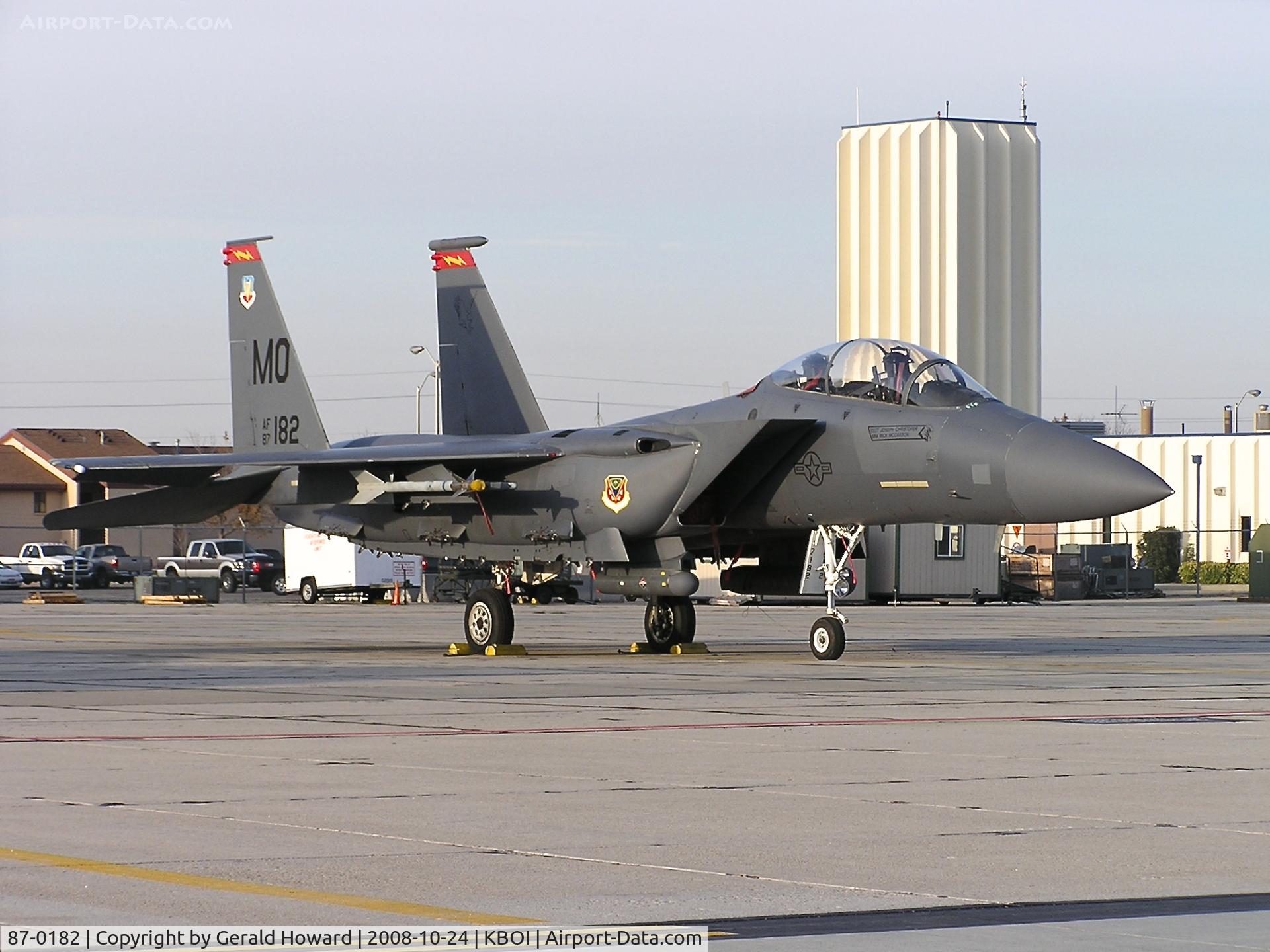 87-0182, 1987 McDonnell Douglas F-15E Strike Eagle C/N 1047/E022, 389TH FIGHTER SQ 