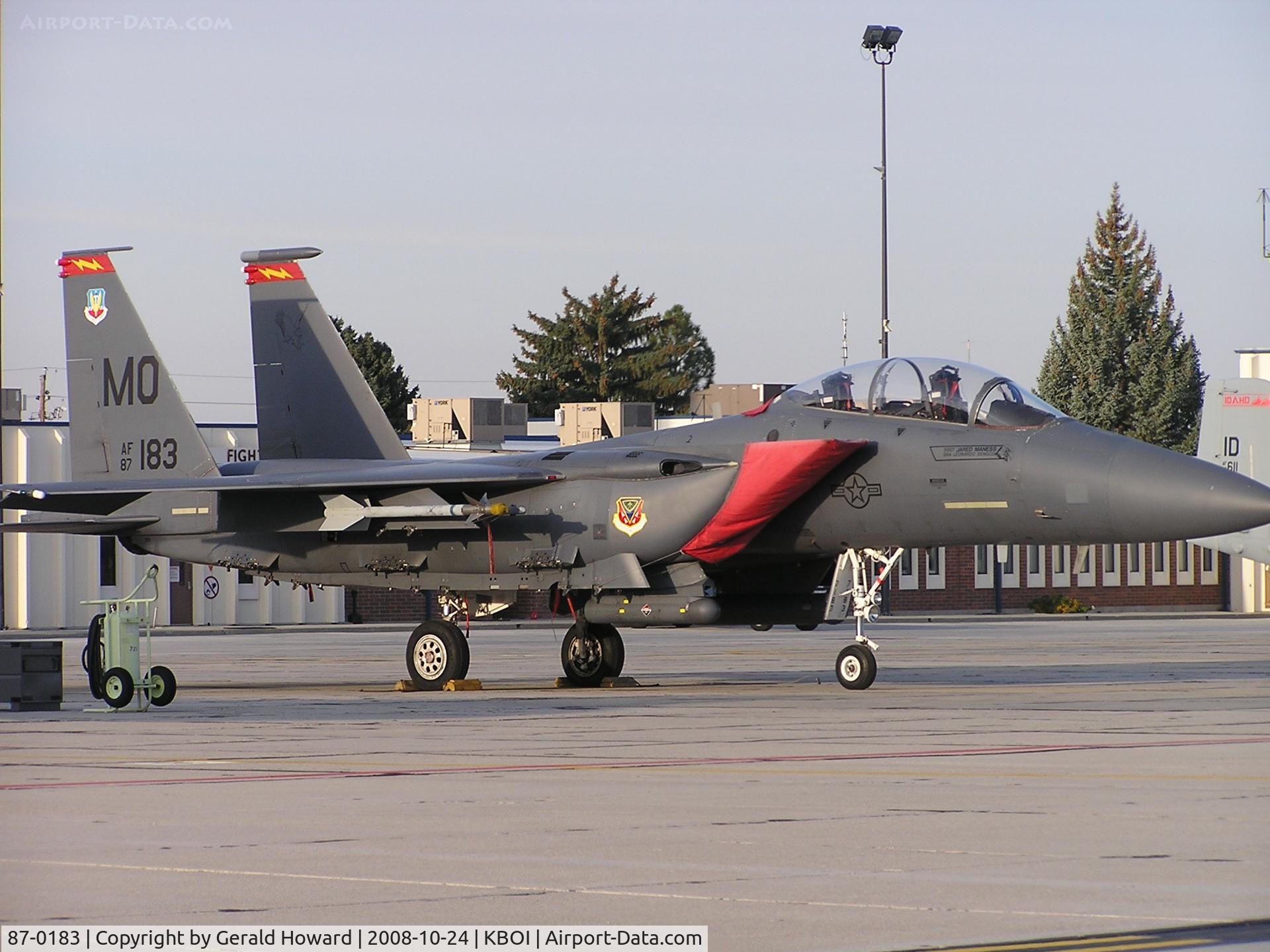 87-0183, 1987 McDonnell Douglas F-15E Strike Eagle C/N 1048/E023, 389TH FIGHTER SQ 